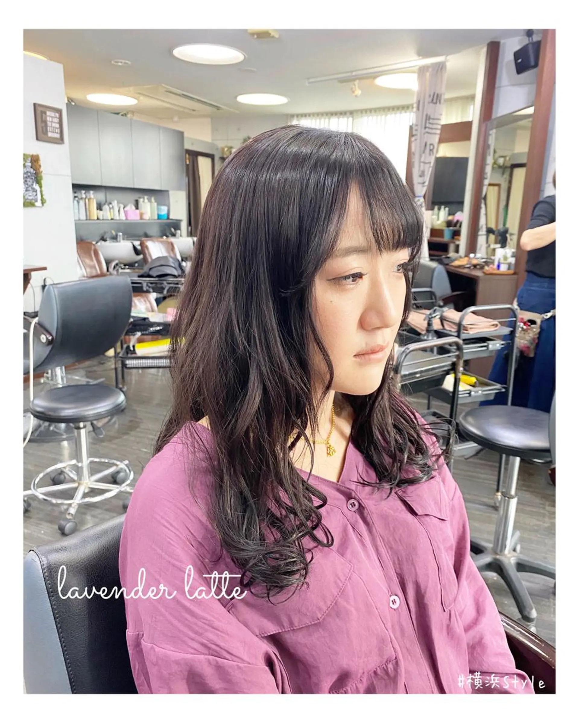 ロング カラー ラベンダーカラー ヘアカラー トリートメント cocoru所属・＊横浜駅＊ 金子 誠也のヘアスタイル