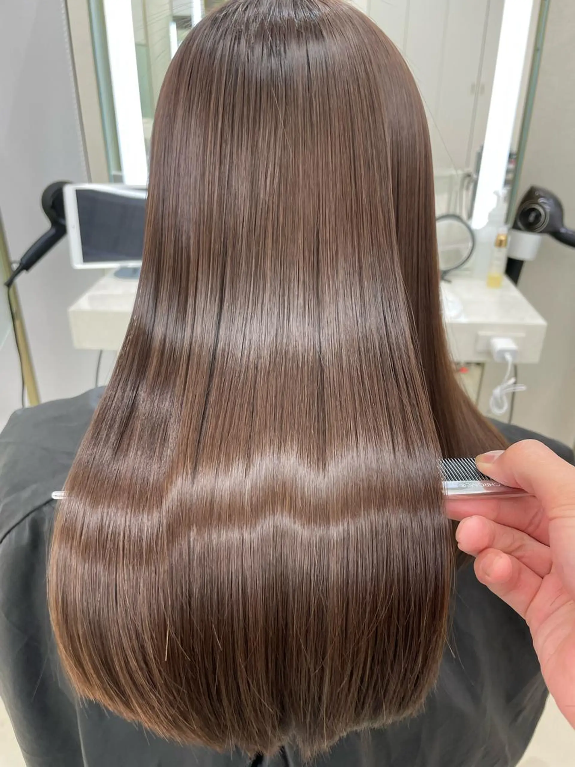 ミディアム 似合わせカット トリートメント 縮毛矯正 COA GINZA/ Minamiのヘアスタイル