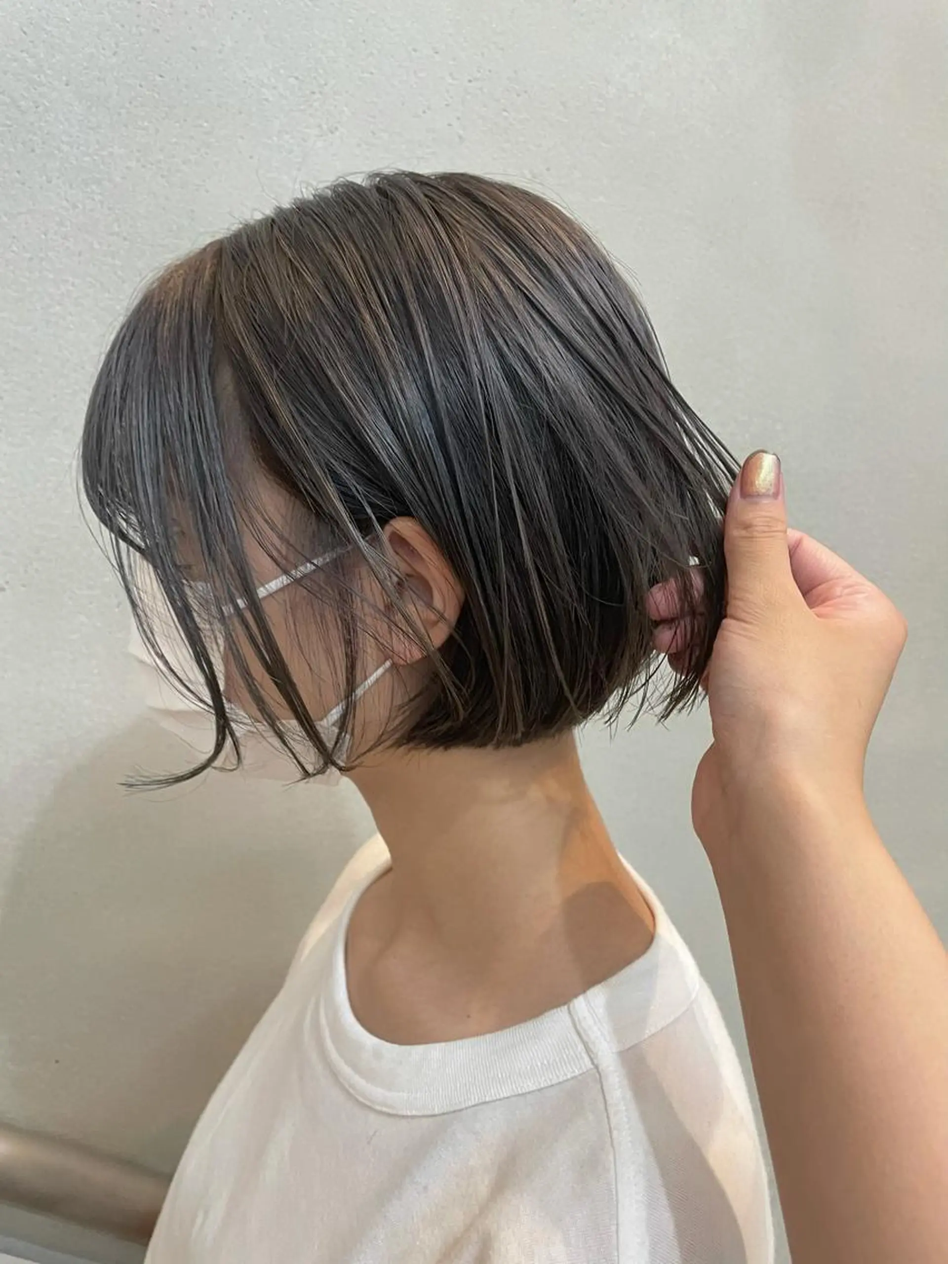 ショート カラー グレージュ 沖縄/ヘアアレンジ /着付けのヘアスタイル