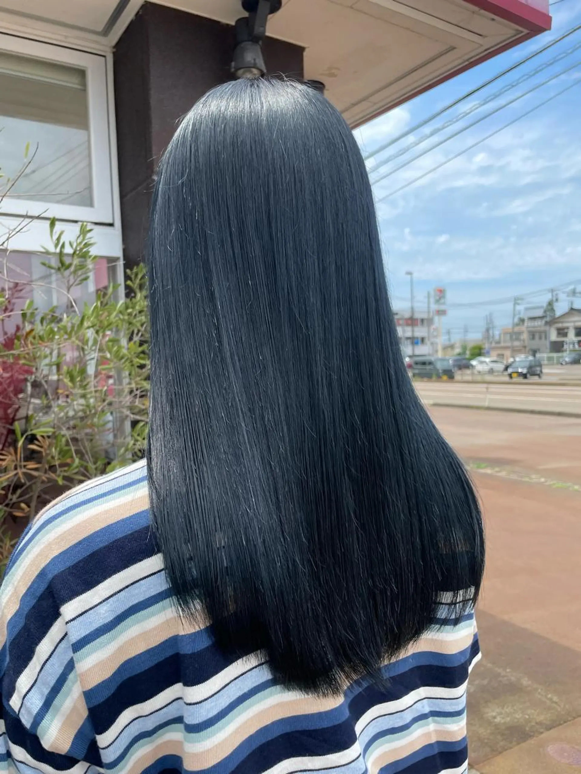 ロング カラー ブリーチ ダブルカラー ブリーチなしカラー ヘアカラー EARTH長岡店🩵 石原莉穂のヘアスタイル