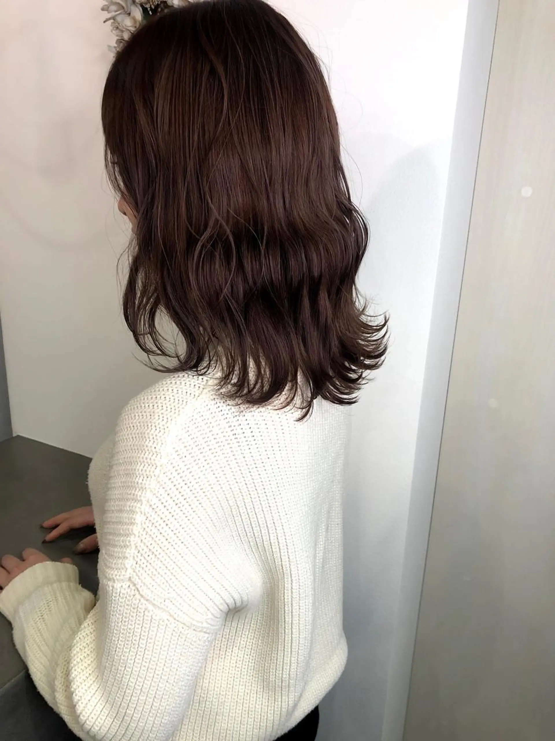 セミロング カラー ヘアカラー CARICIA 白木 由里加のヘアスタイル