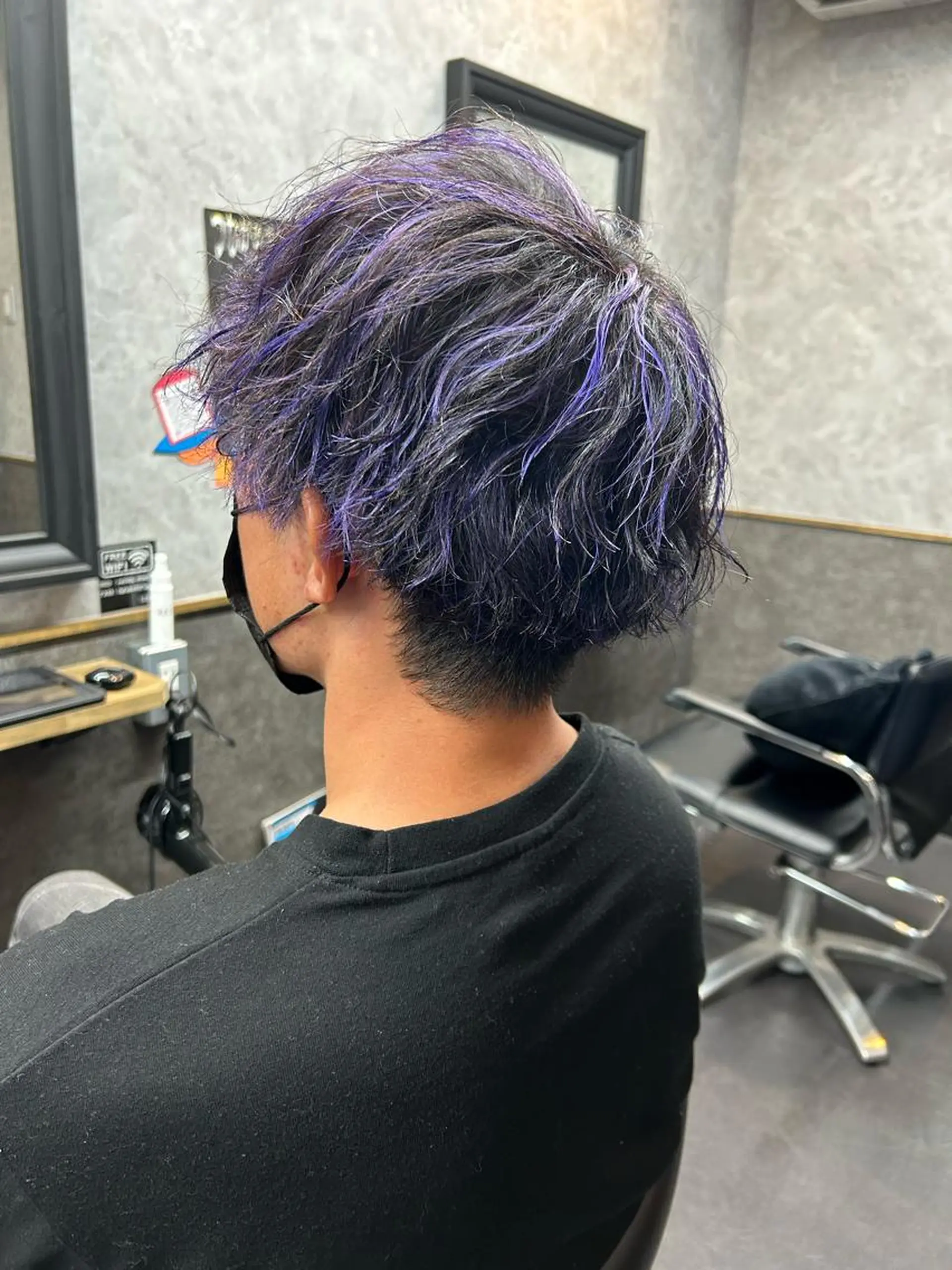 ショート カラー パーマ メンズ カット ヘアカラー 大和田 玲円/メンズ専門のヘアスタイル