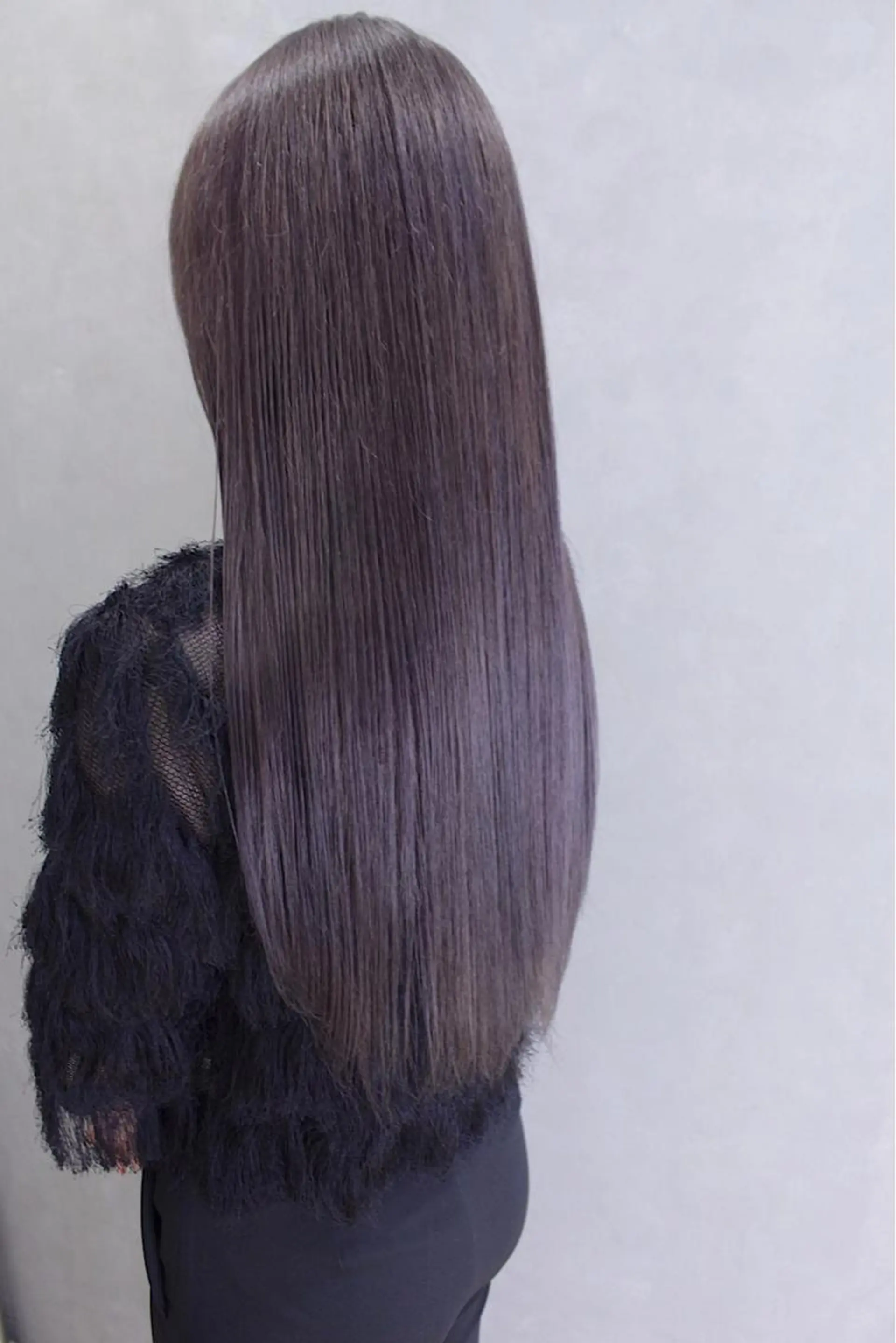 ロング カラー ヘアアレンジ ラベンダーカラー シルバー ヘアカラー トリートメント lani 天神大名/ブリーチのヘアスタイル