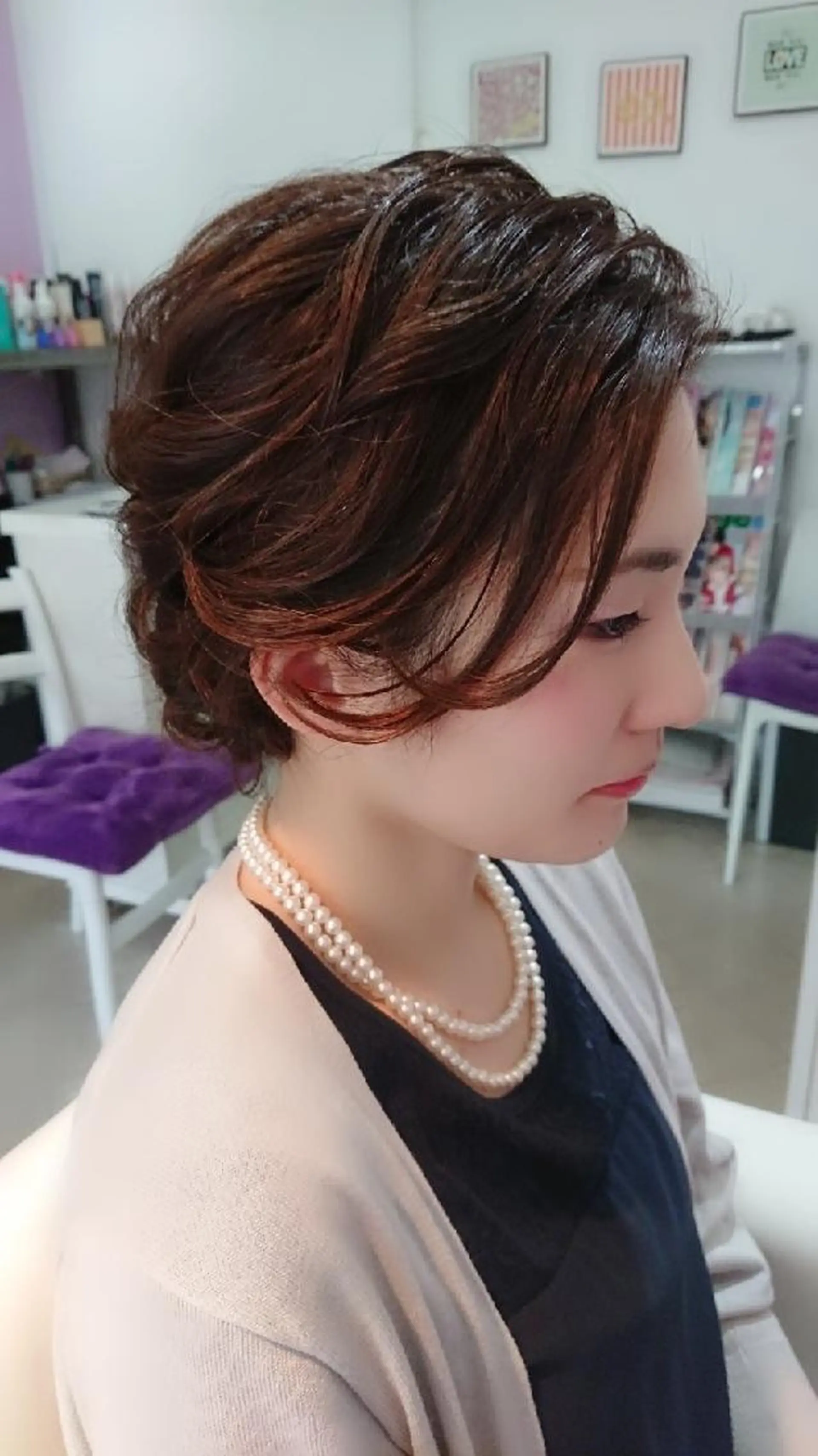 ミディアム ヘアアレンジ 結婚式・ブライダル ナカシマ  アユミのヘアスタイル