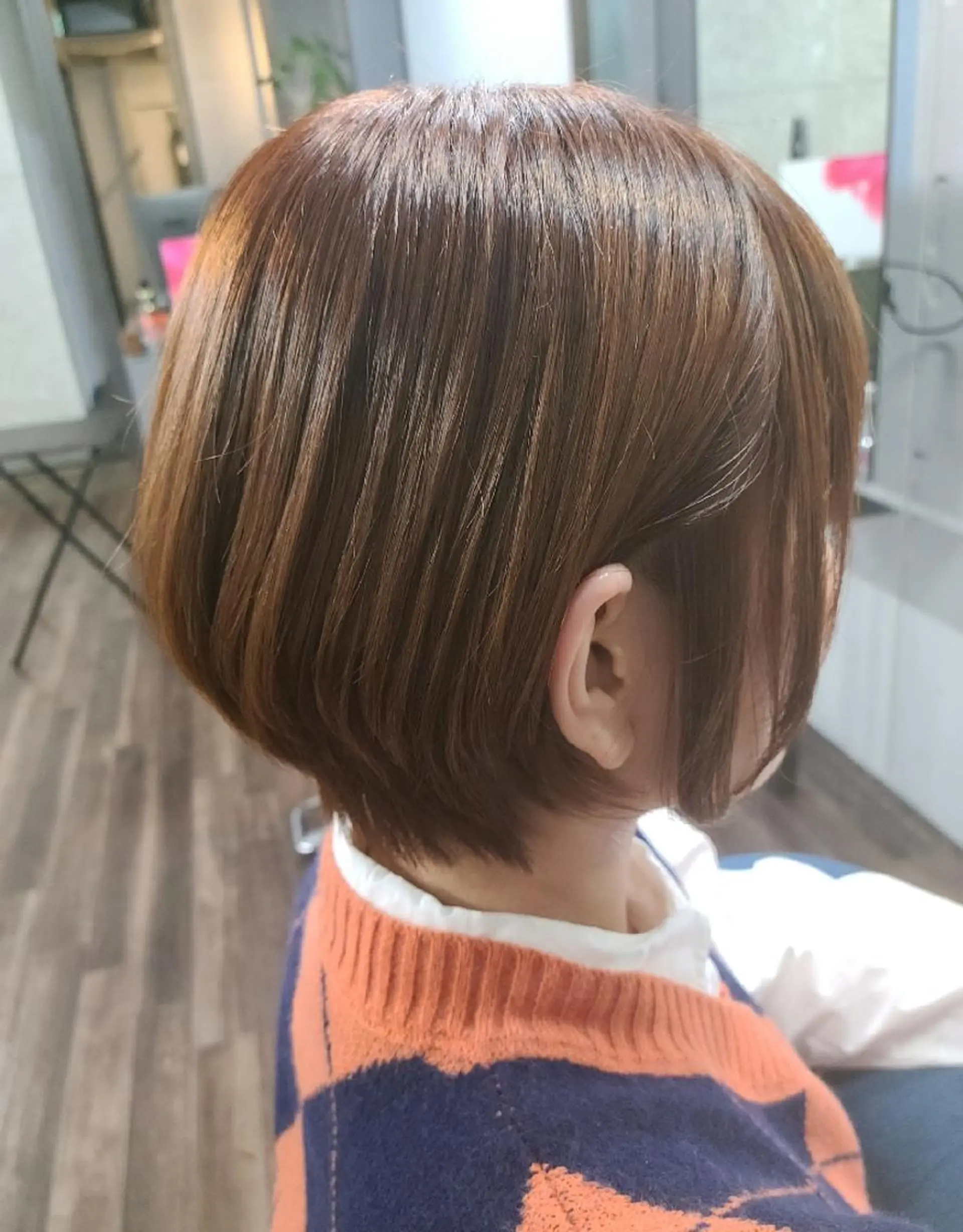 ショート カラー 前下がりボブ ボブ ショートヘア カット ヘアカラー トリートメント terra✂️川嶋 大輔のヘアスタイル
