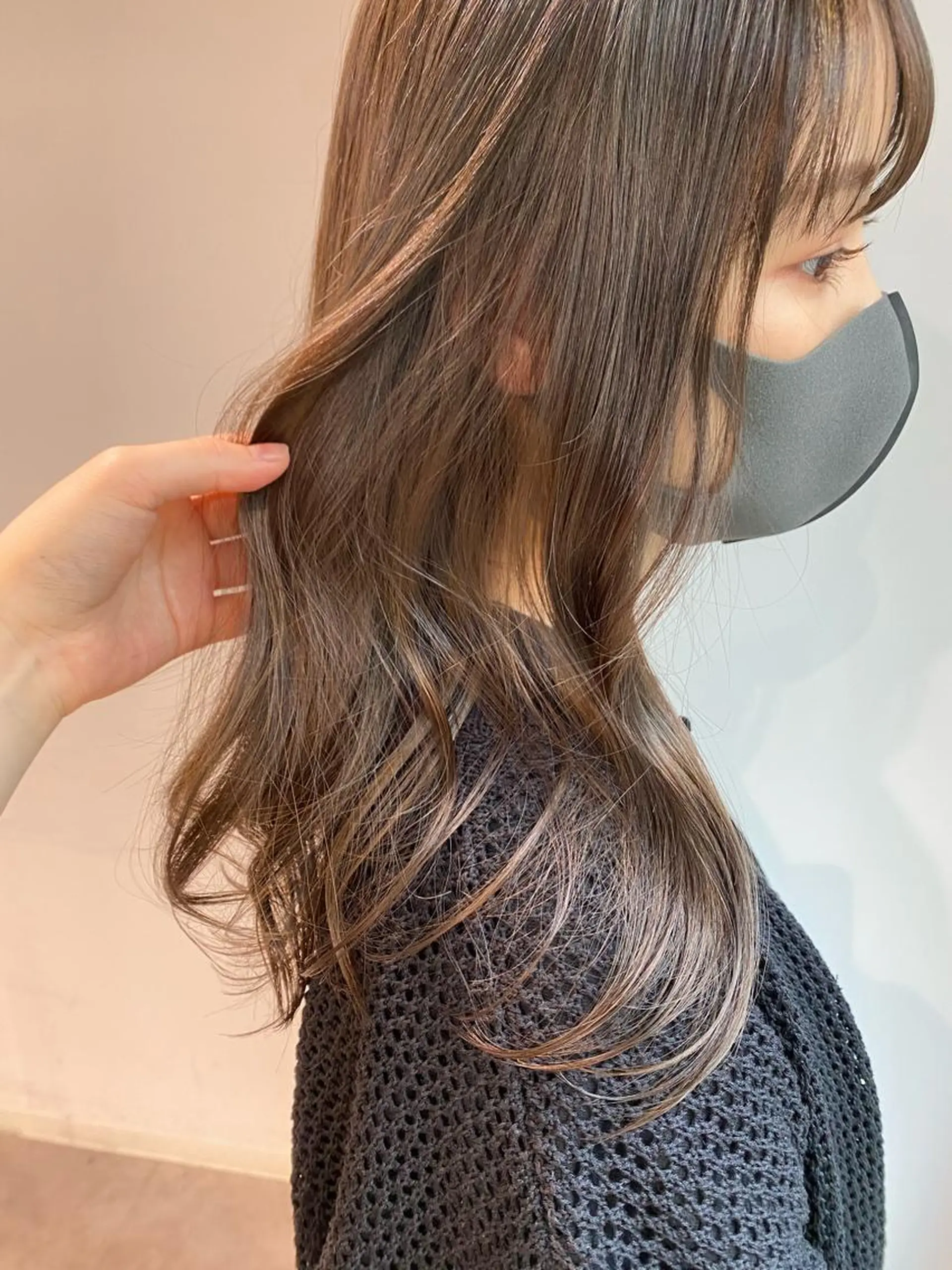 セミロング GO TODAY SHAiRE SALON 原宿Stella店所属・𓍯柔らかhair 𓍯 yukinoのヘアスタイル