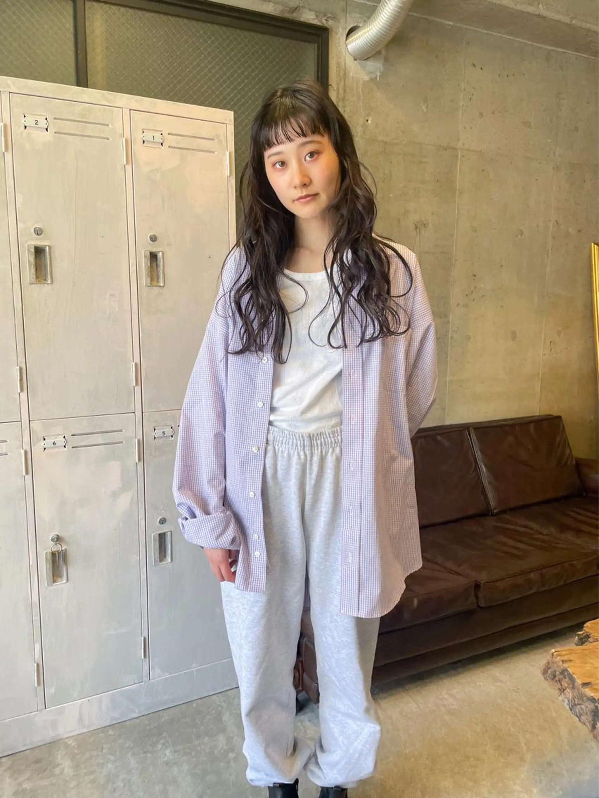 ロング パーマ パーマ/レイヤー 岩山丈一郎のヘアスタイル