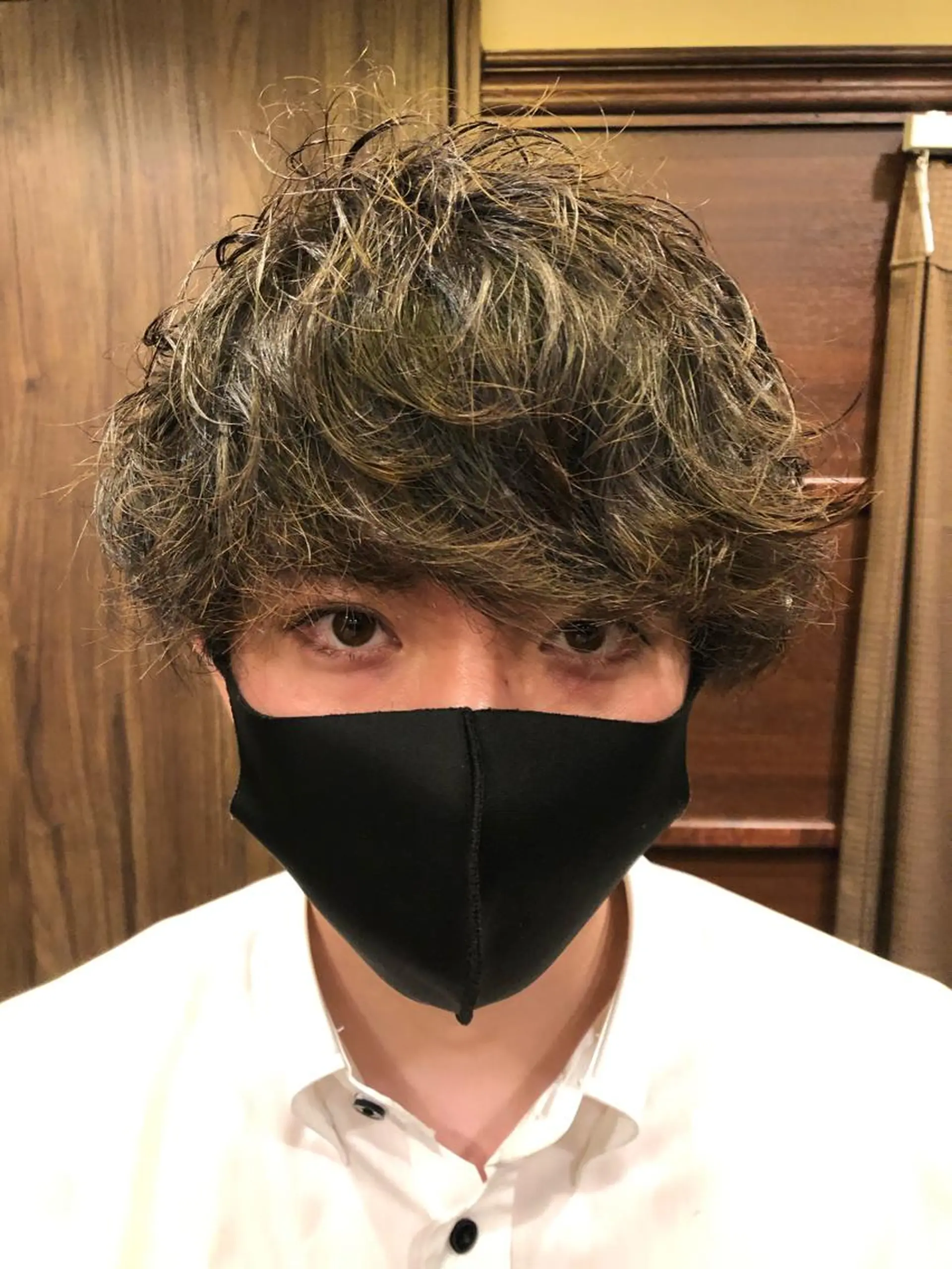 ミディアム パーマ メンズ 大塚 将吾のヘアスタイル