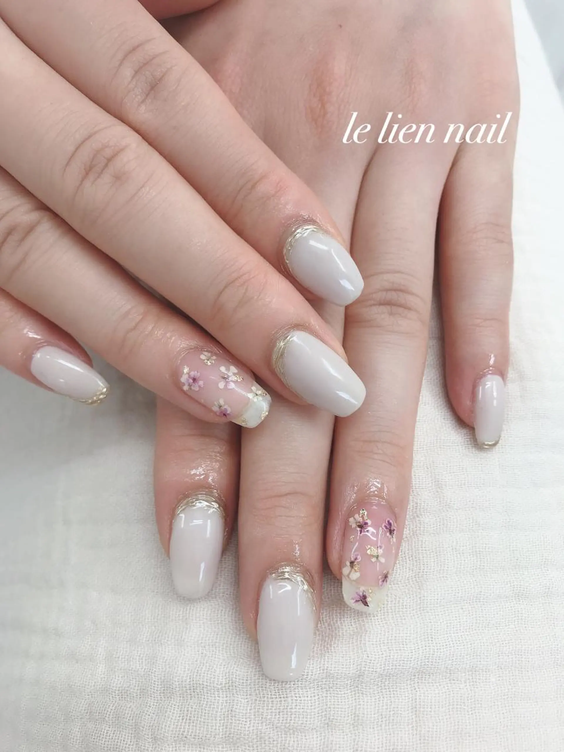 ミディアム ハンドネイル le lien nailのネイルデザイン