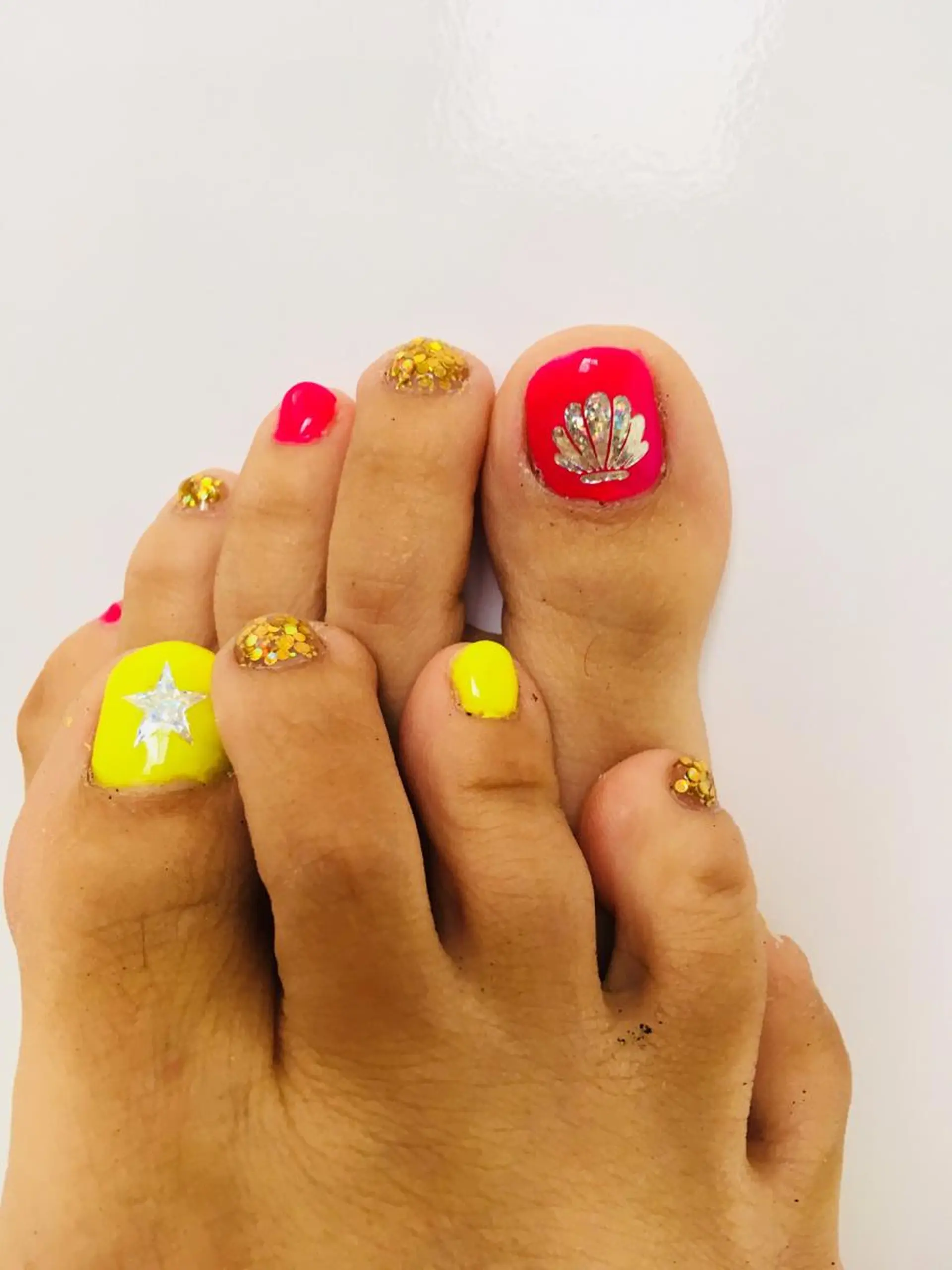 ネイル アートネイル フットネイル ジェルネイル フットネイル 🌈KANÅKO 🌈のネイルデザイン