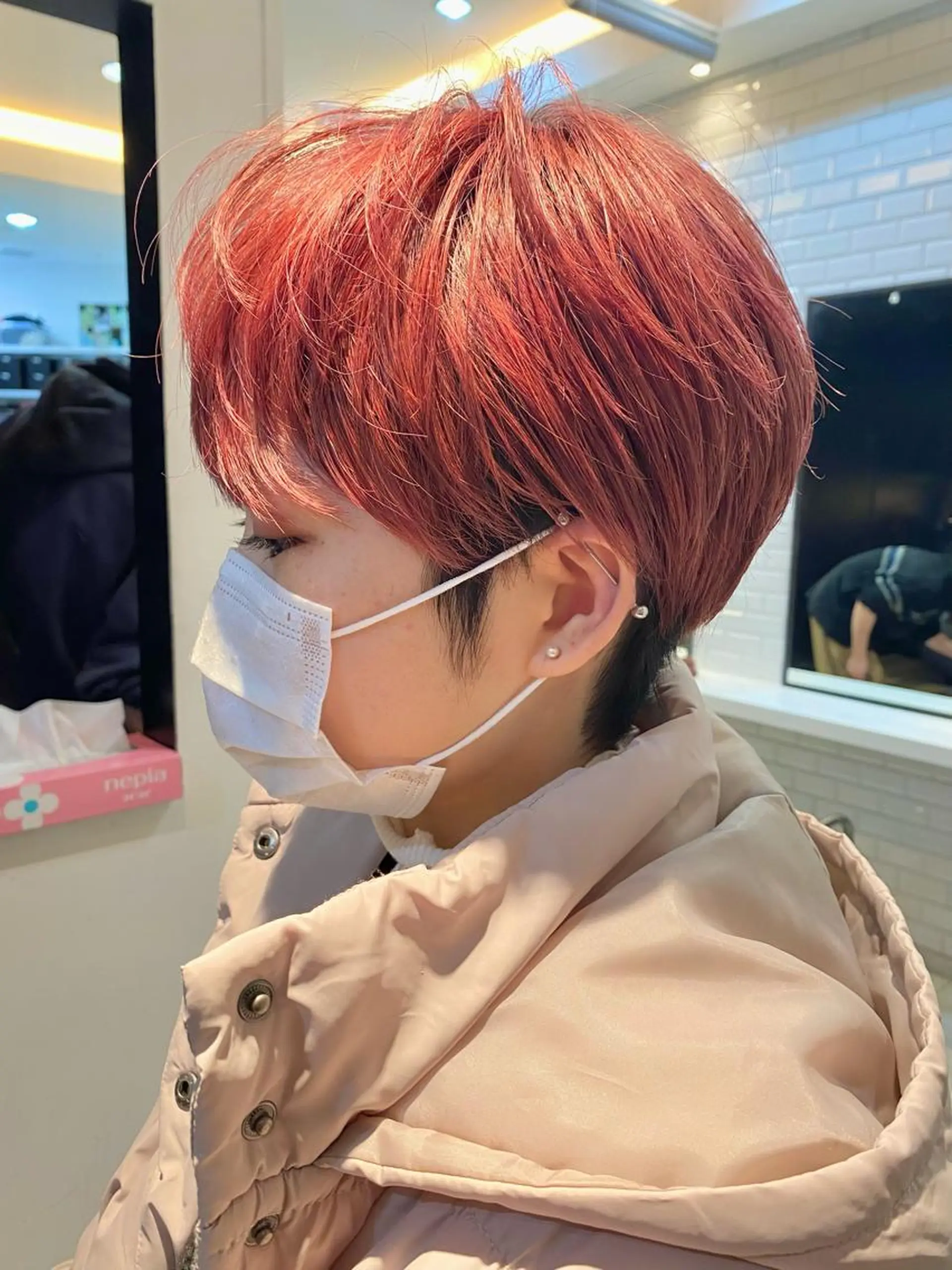 ショート カラー パーマ ヘアアレンジ メンズ メンズハイトーン メンズベリーショート ベリーショート ハイトーンカラー くびれヘア 渋谷✨yuto✨全 メニュー得意です🙏のヘアスタイル