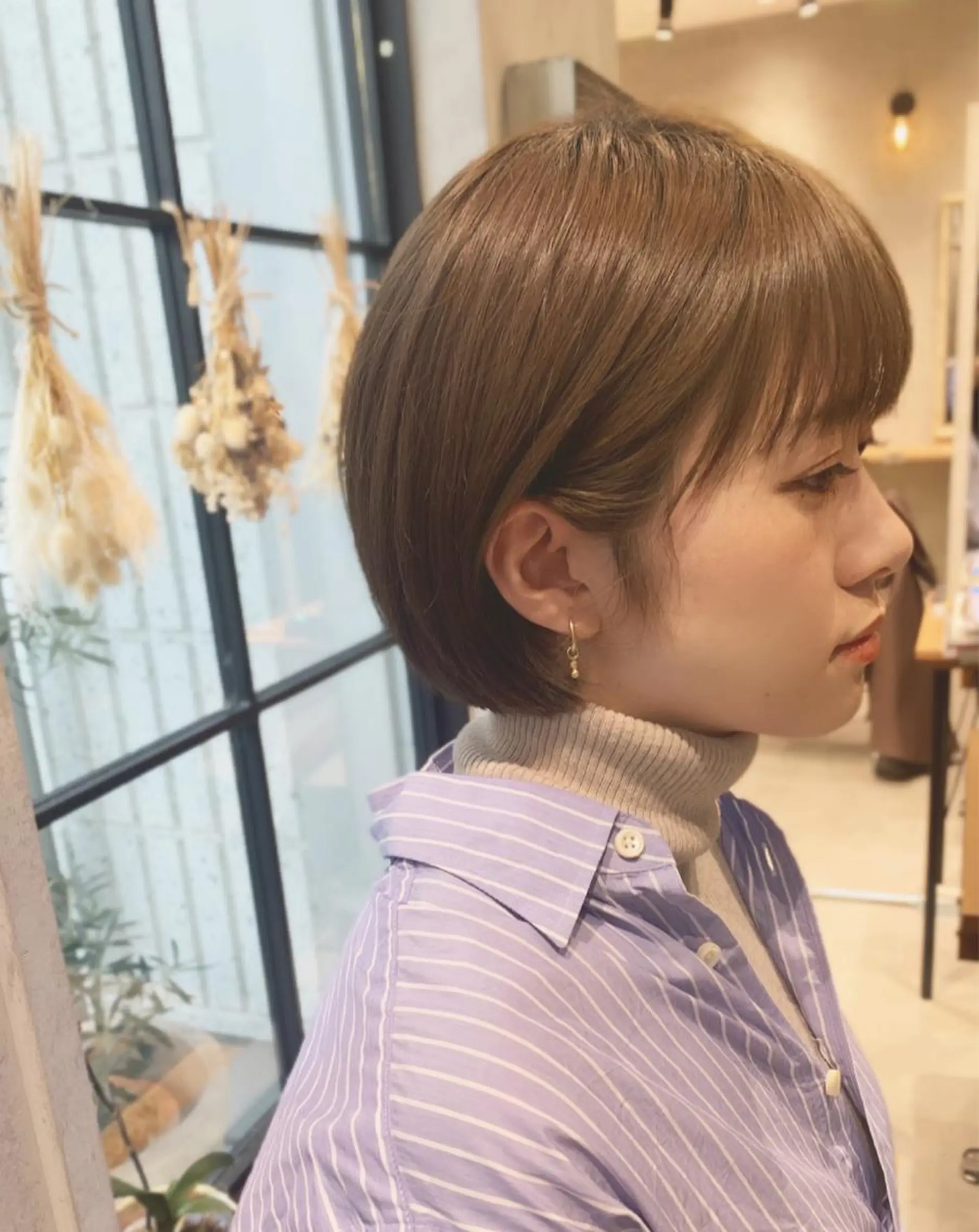 ショート ボブ カット ヘアカラー stylist  ＊ mahoのヘアスタイル