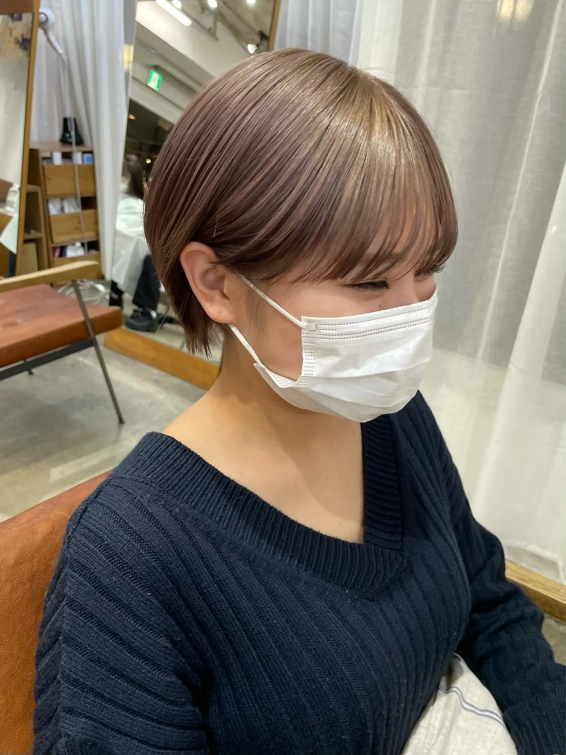 ショート ショートヘア 仙田 遥のヘアスタイル