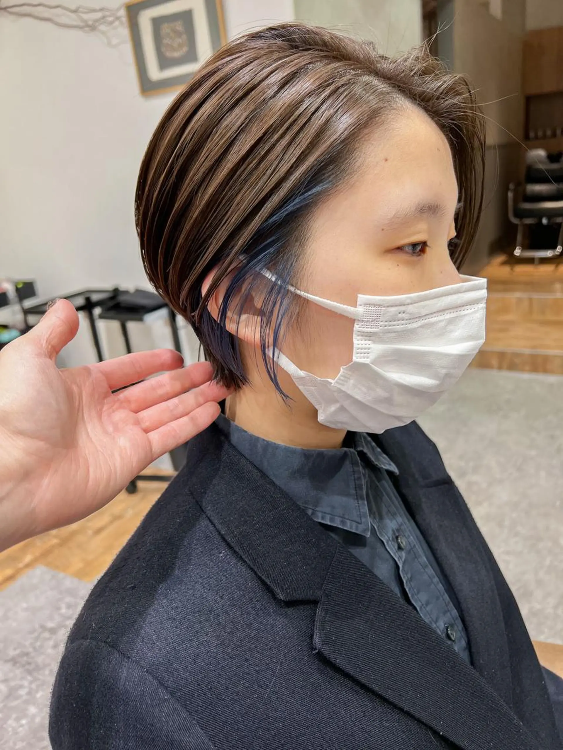 ショート カラー 韓国風デザイン 💐MIZUKI💐のヘアスタイル