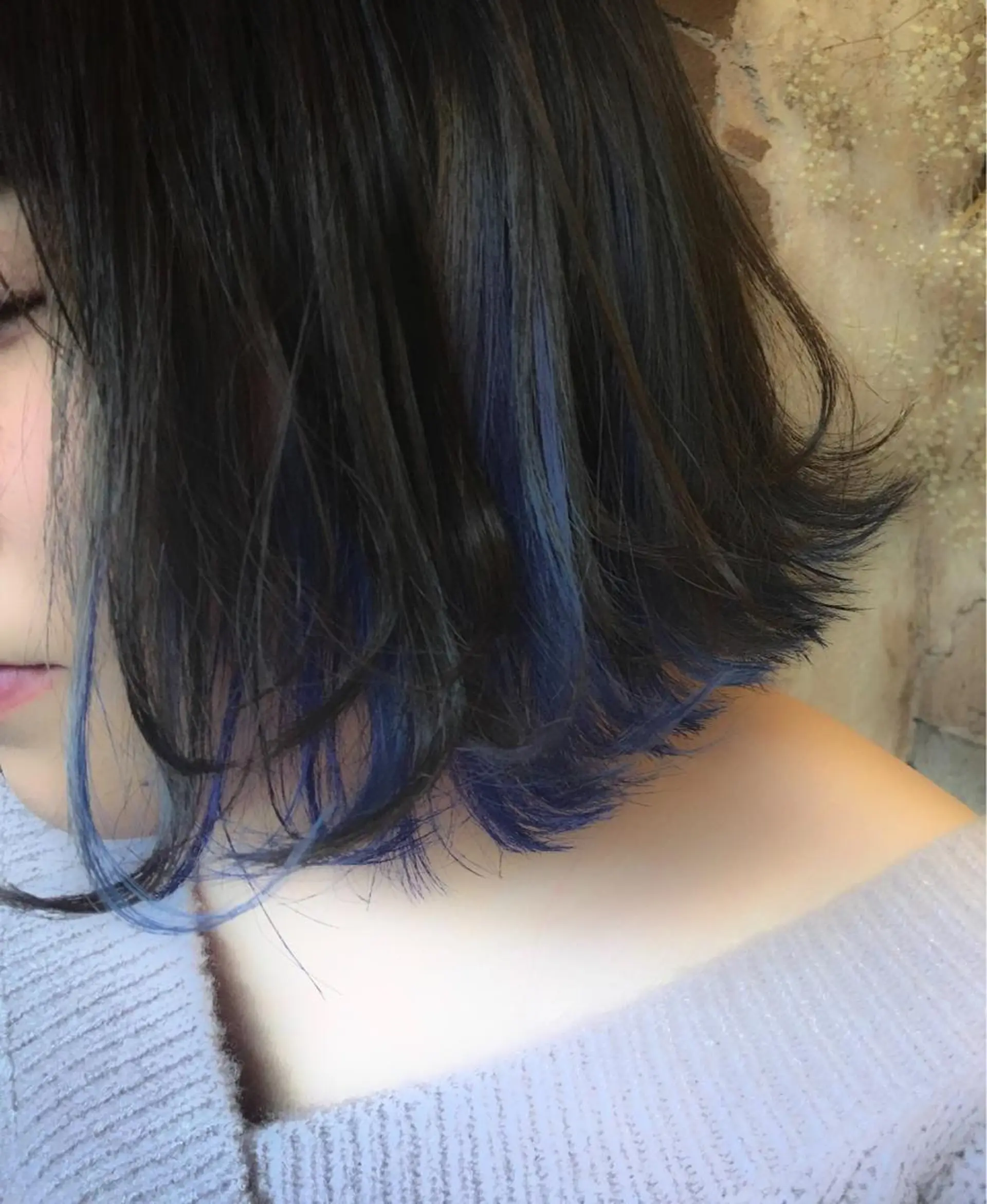 ショート カラー ブリーチ ブルーカラー nico 。のヘアスタイル