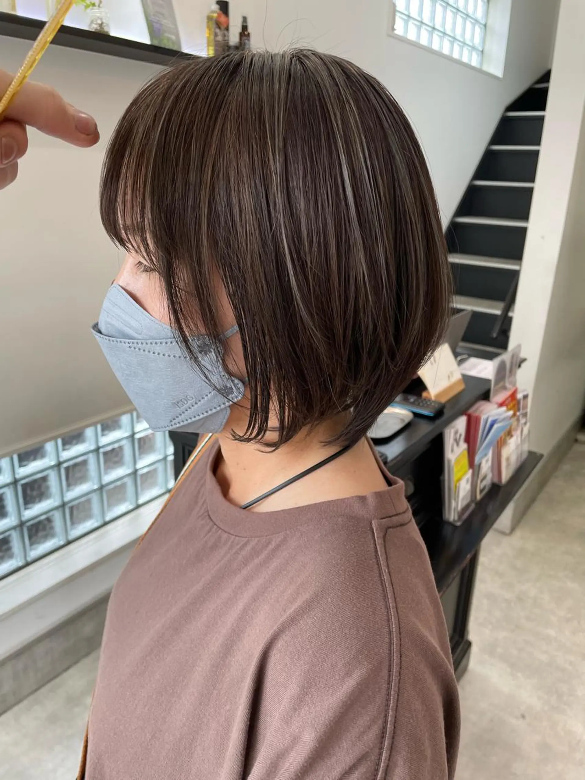 ショート ハイライト 明石 歩樹のヘアスタイル