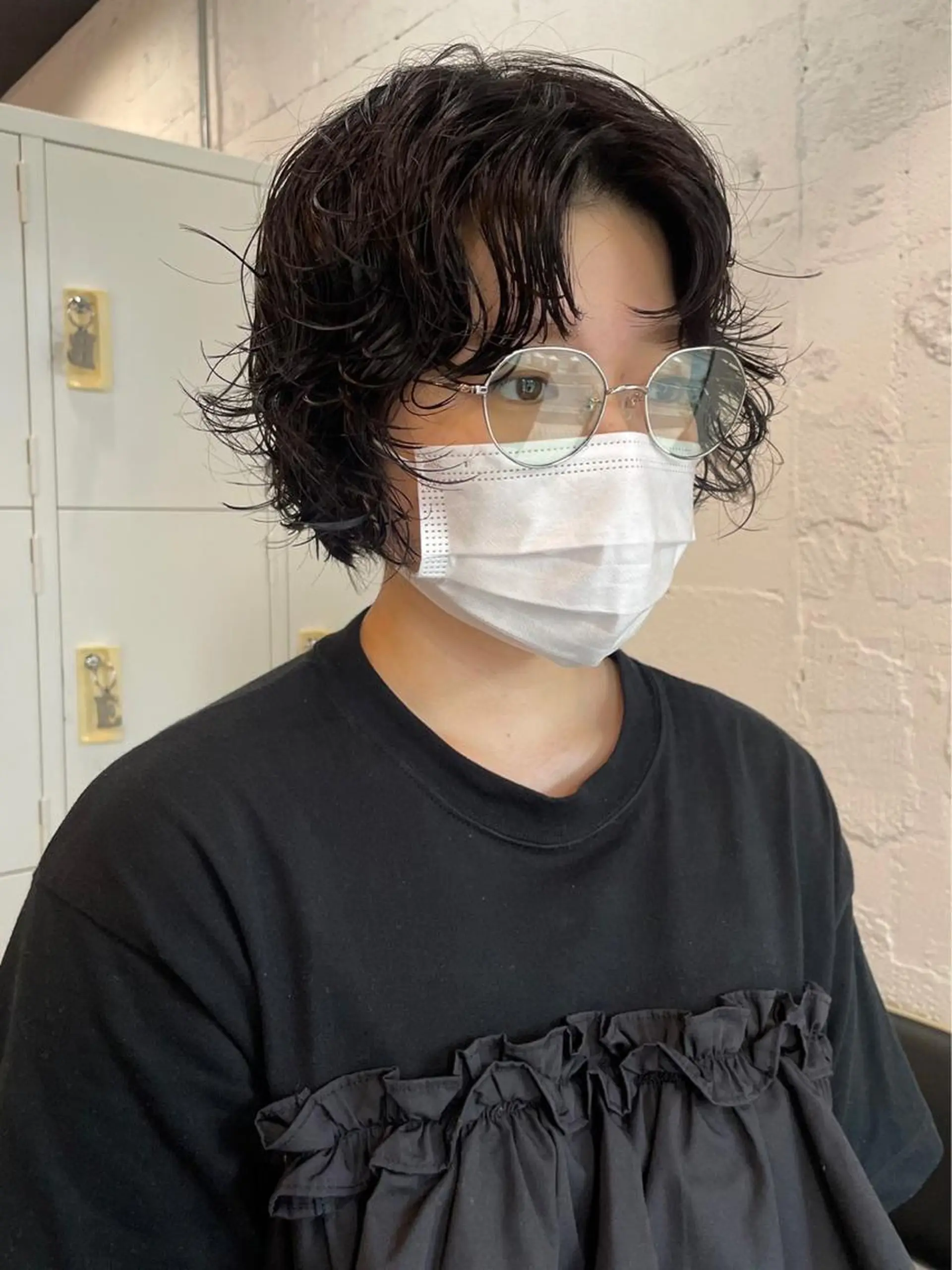 ショート カラー パーマ カット ヘアカラー パーマ satsuki ito/暖色、パーマのヘアスタイル