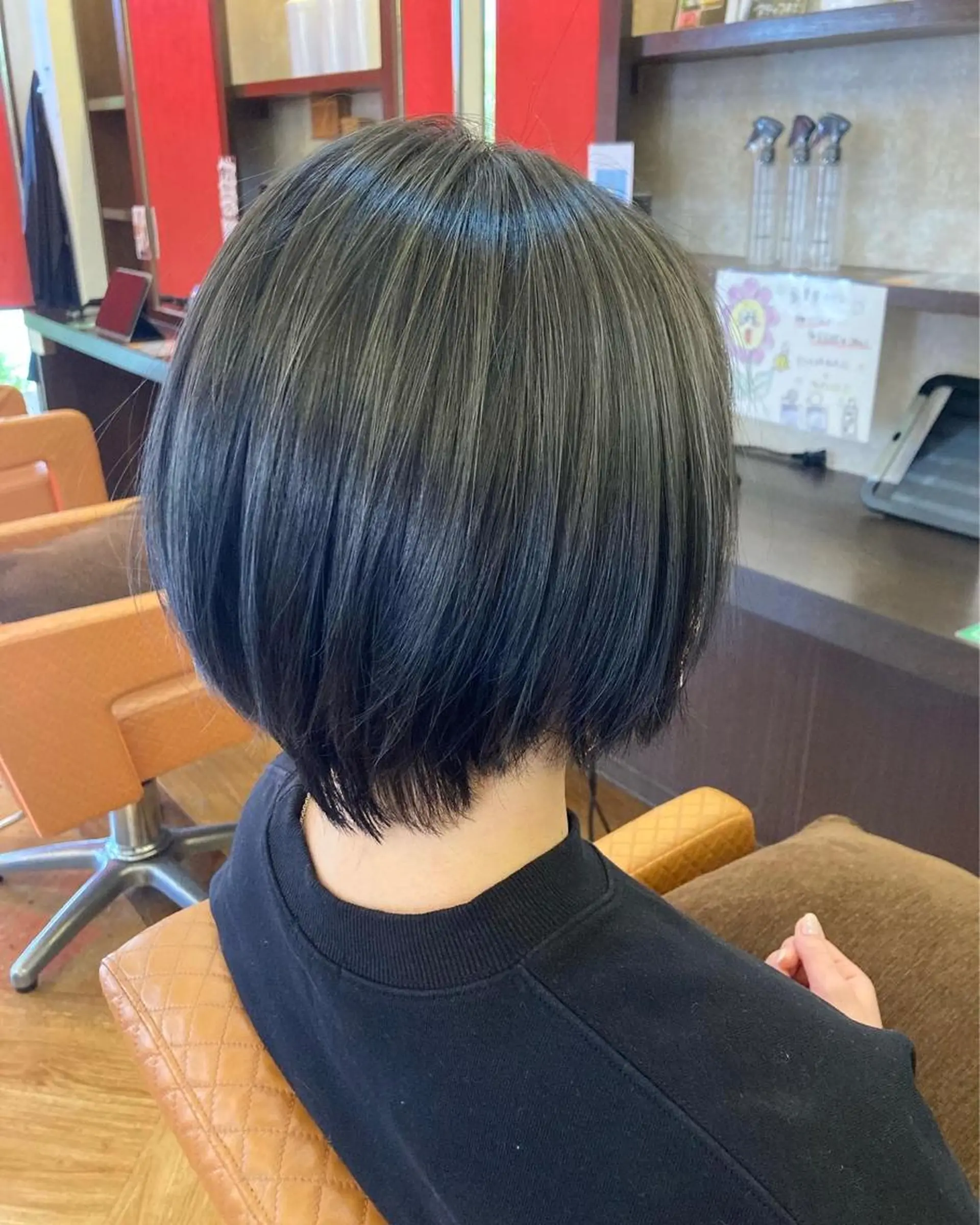 ショート カラー 縮毛矯正 WEST✂︎前田 明宏✂︎大和高田のヘアスタイル