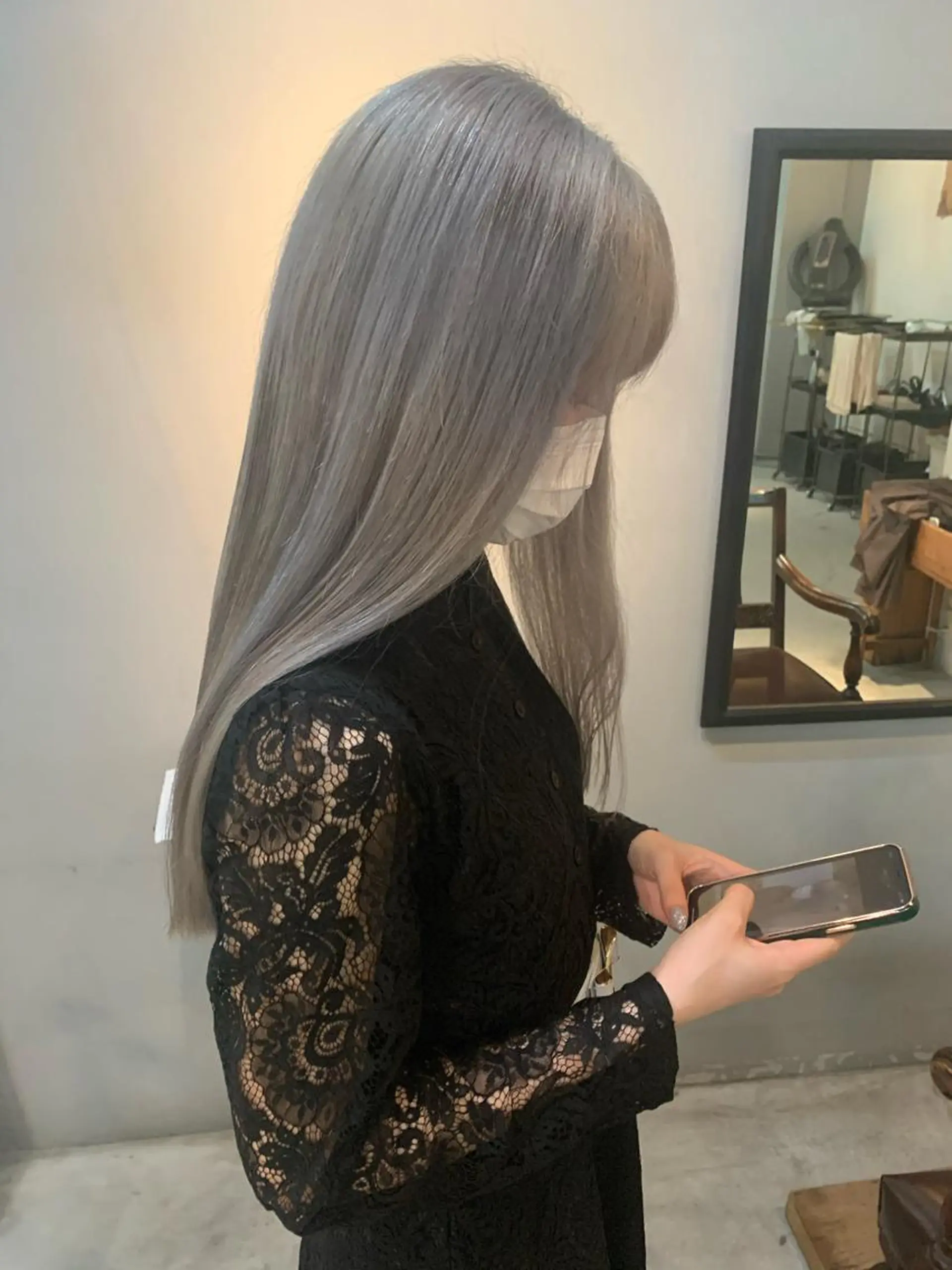 ロング カラー ハイトーンカラー ロング room3 なおこのヘアスタイル