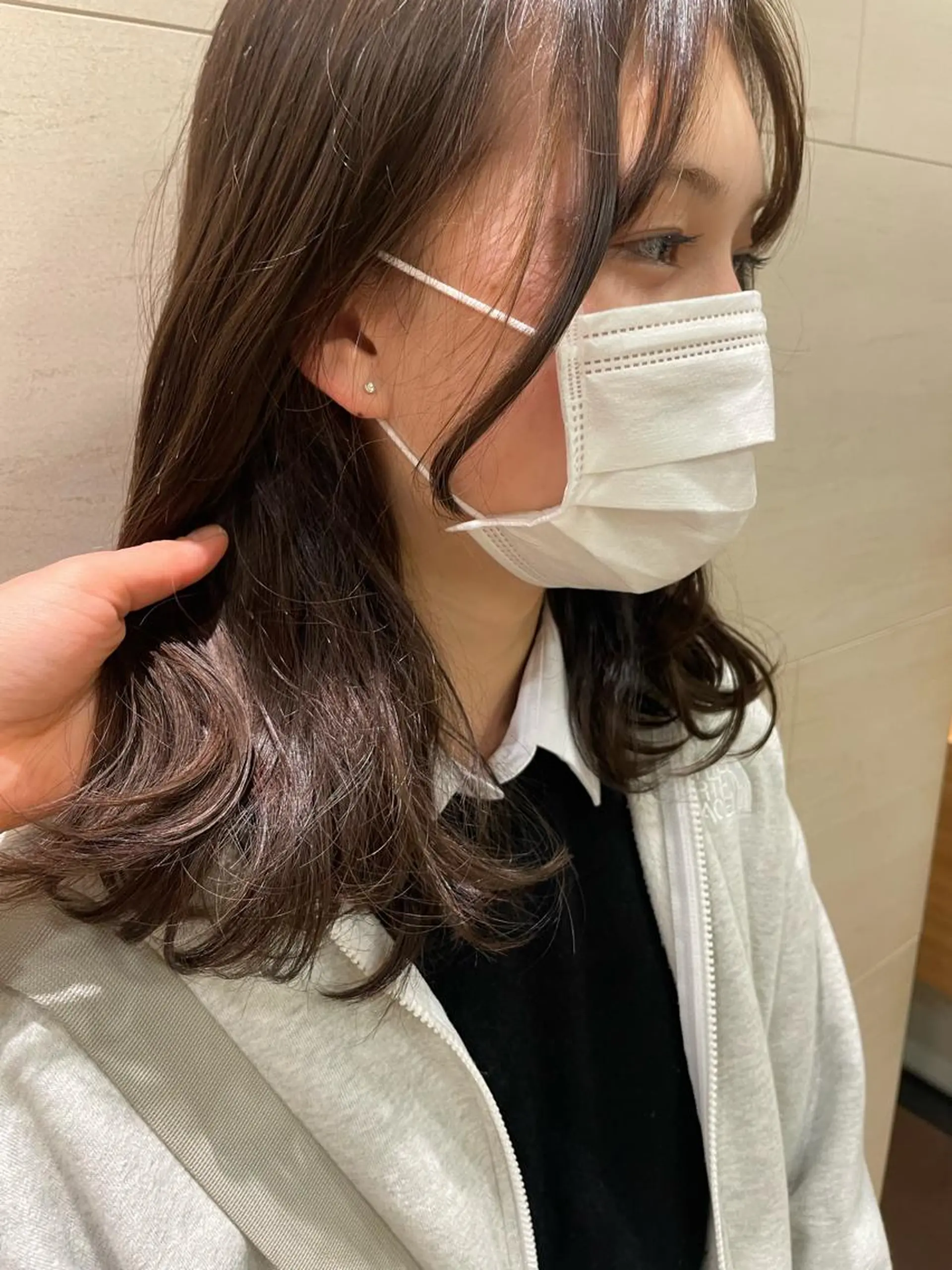 ミディアム パーマ/ボブ/ ヘルシーカラー/風花のヘアスタイル