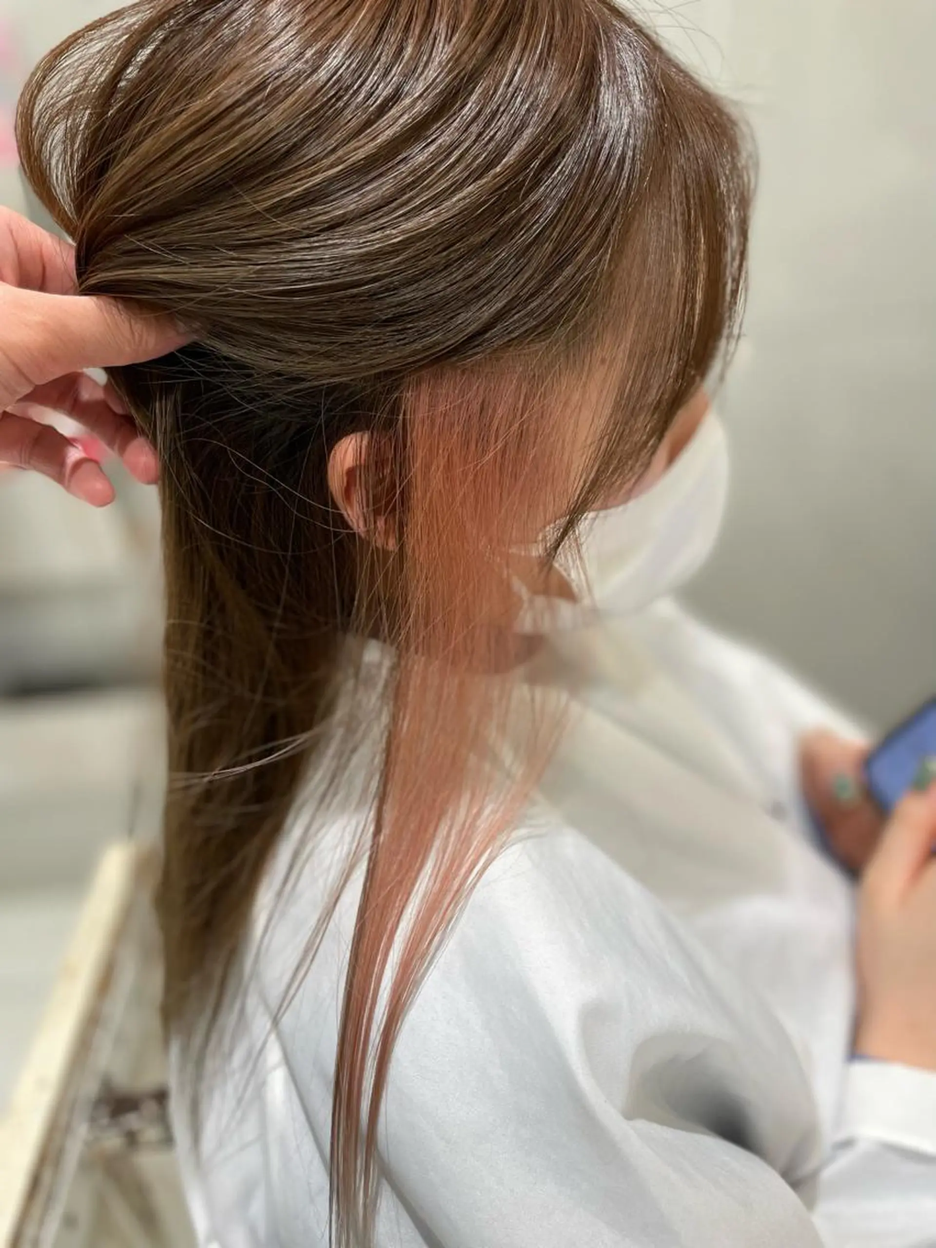ロング カラー ピンクカラー ホワイトピンク AGU hair vigor 三条店所属・AGU 三条店 林　雄のヘアスタイル
