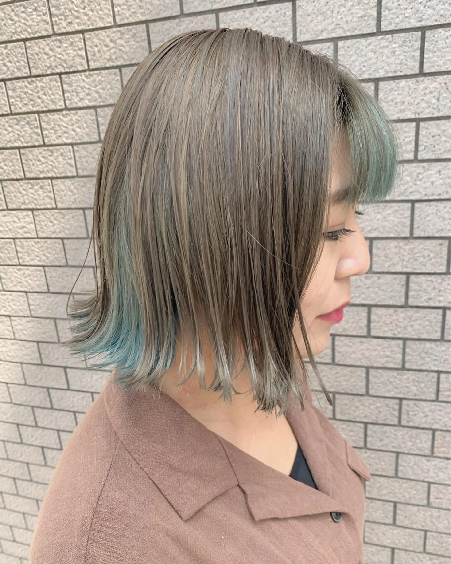 ショート 切りっぱなしボブ ボブ 透明感ハイライト◎ 伊藤夏海のヘアスタイル