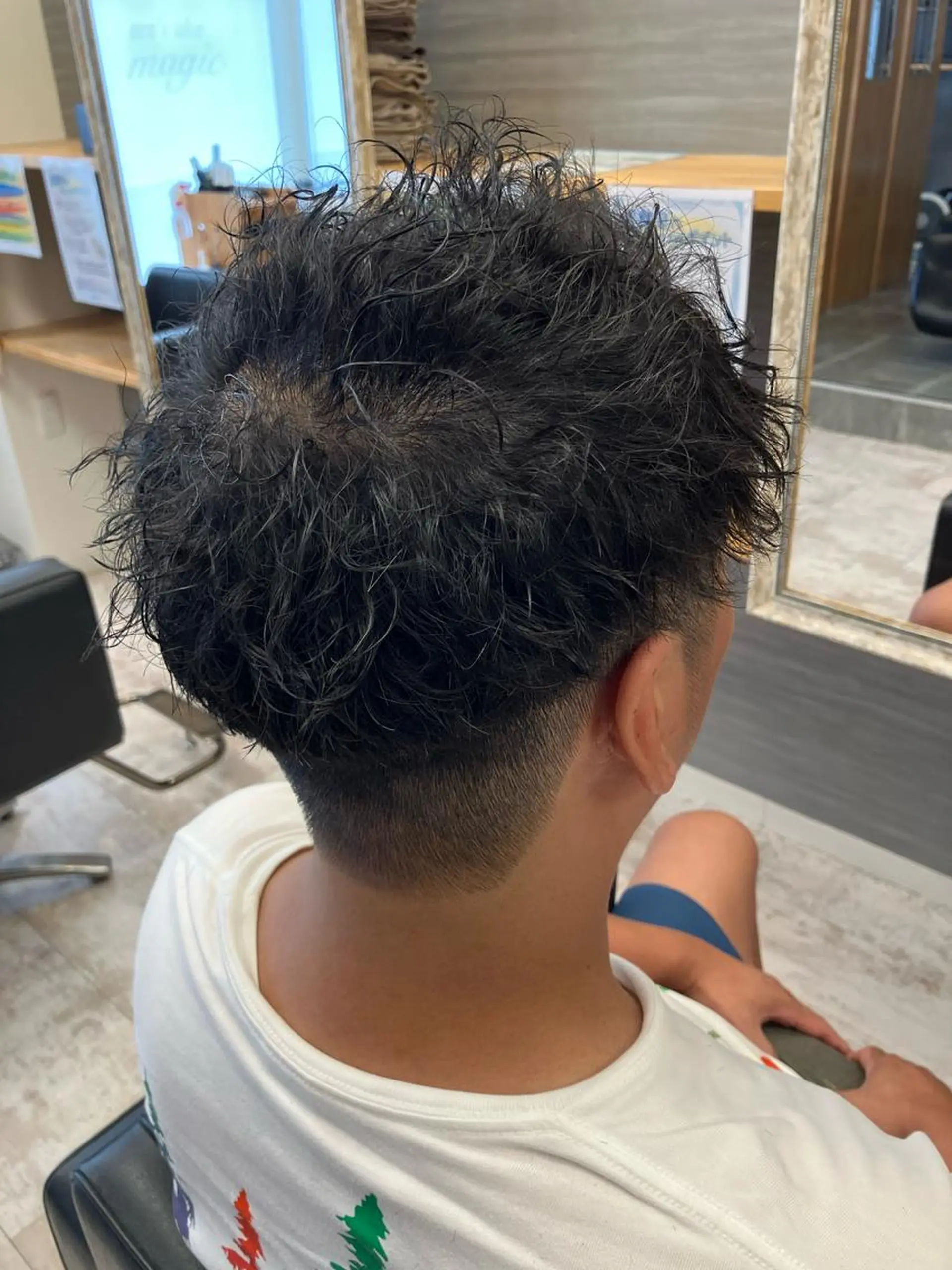 パーマ メンズ カット パーマ メンズ特化/パーマ/ フェードWATARUのヘアスタイル