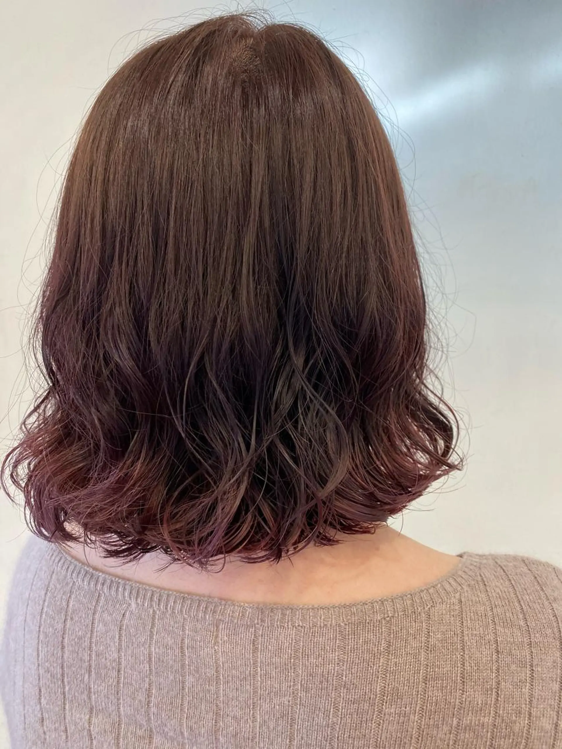 ミディアム パーマ ミディアムパーマ 上田 和紀子のヘアスタイル