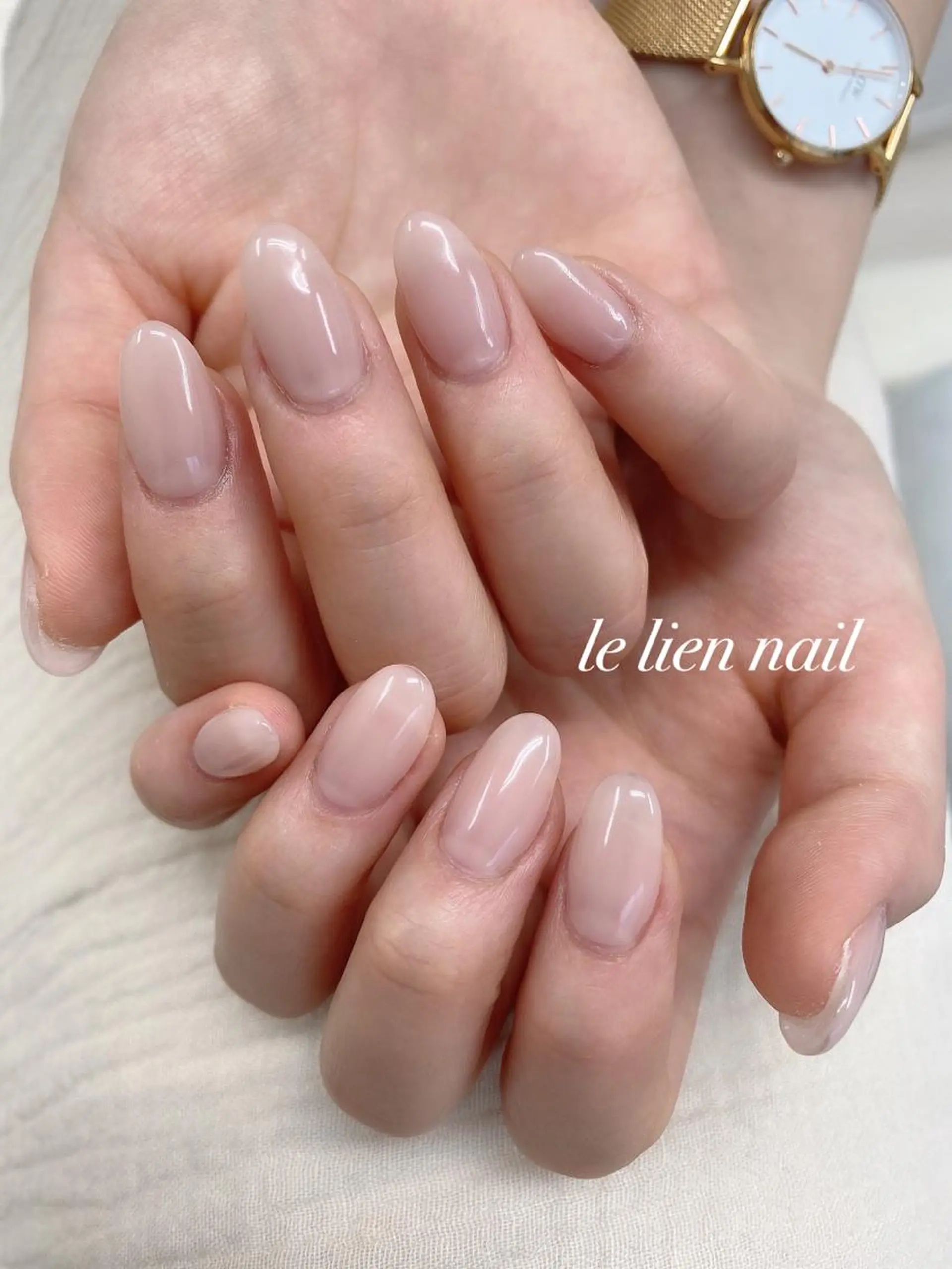 ネイル ワンカラーネイル ハンドネイル le lien nailのネイルデザイン