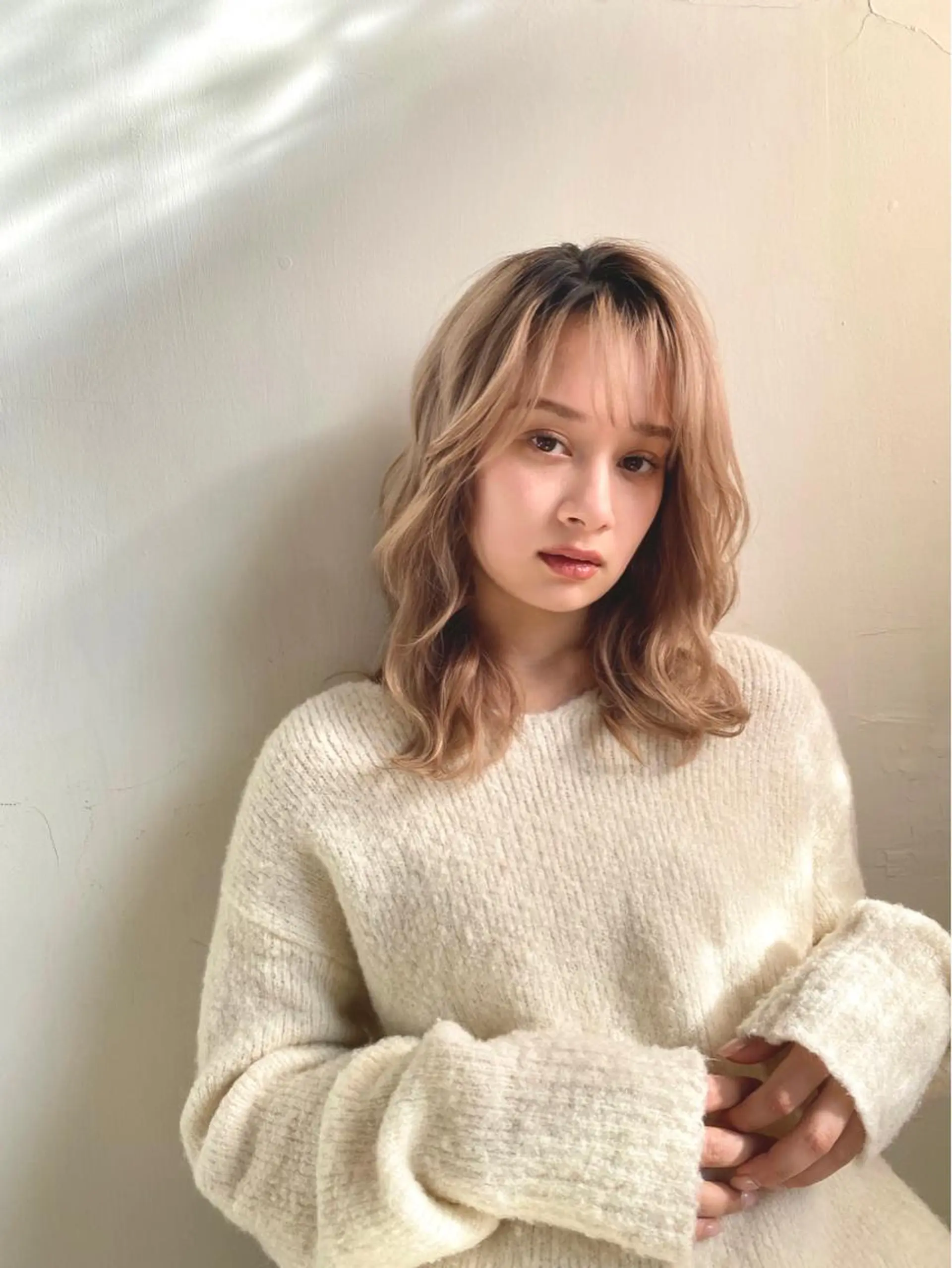 セミロング パーマ 千 田のヘアスタイル