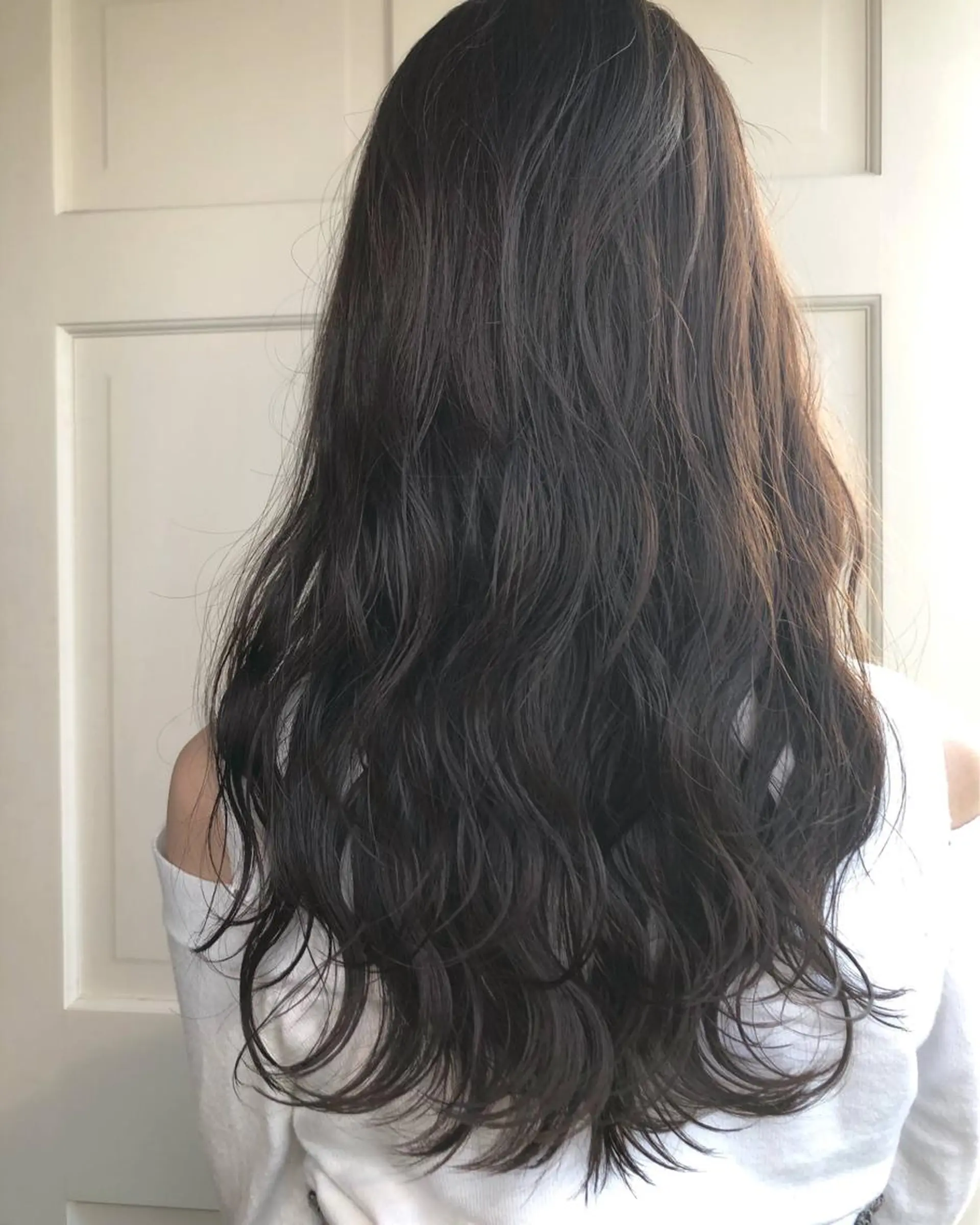 ロング カラー ヘアアレンジ 原宿レイヤーカット 渋谷【山本喜熙】のヘアスタイル