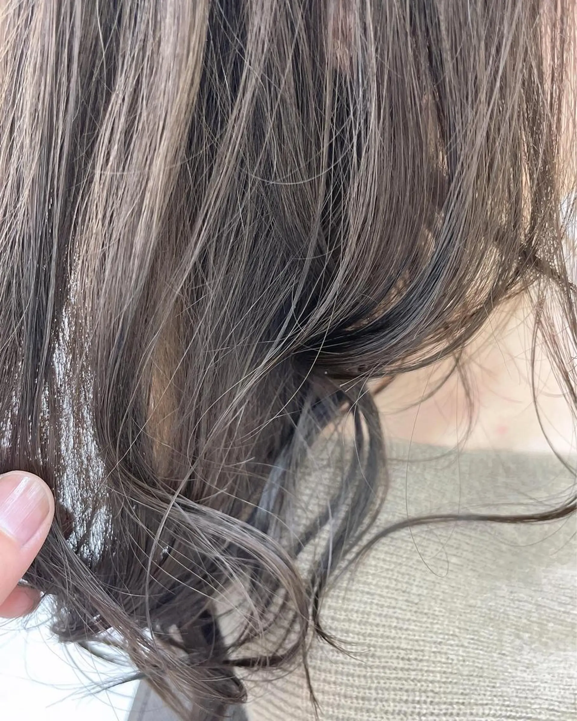 ロング シアーベージュ カット トレンド透明感カラー 大貫 昂涼 🐹のヘアスタイル