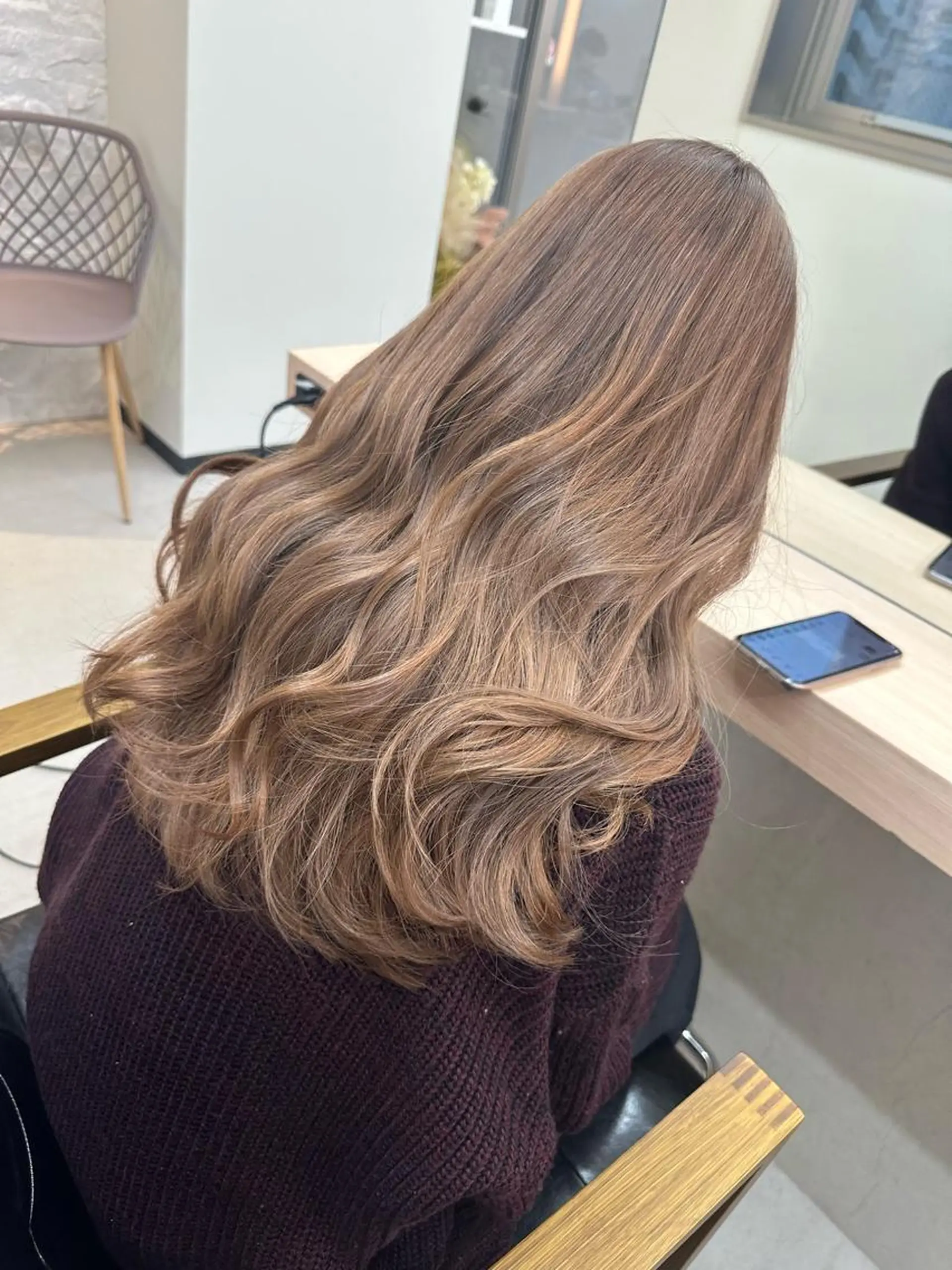 ロング カラー カット ヘアカラー トリートメント 𝐑𝐲𝐮𝐤𝐢 【店長】ALEAPのヘアスタイル