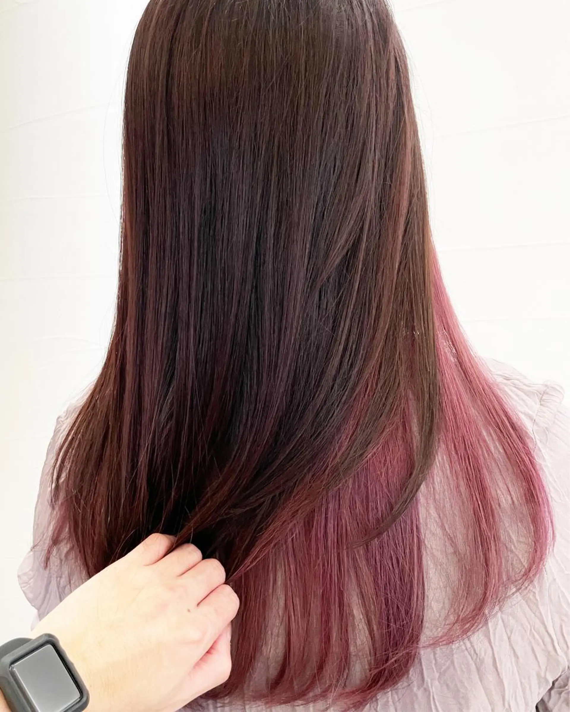 ロング カラー インナーカラー ピンクカラー カット ヘアカラー トリートメント バレイヤージュカラー 特化美容師✨星皓太のヘアスタイル
