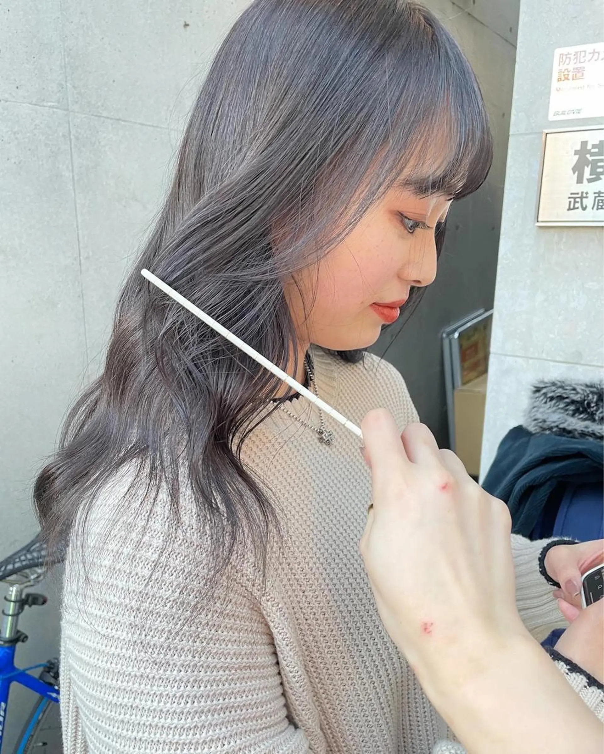 ミディアム ヘアカラー 透明感カラー🥣 大平優香のヘアスタイル