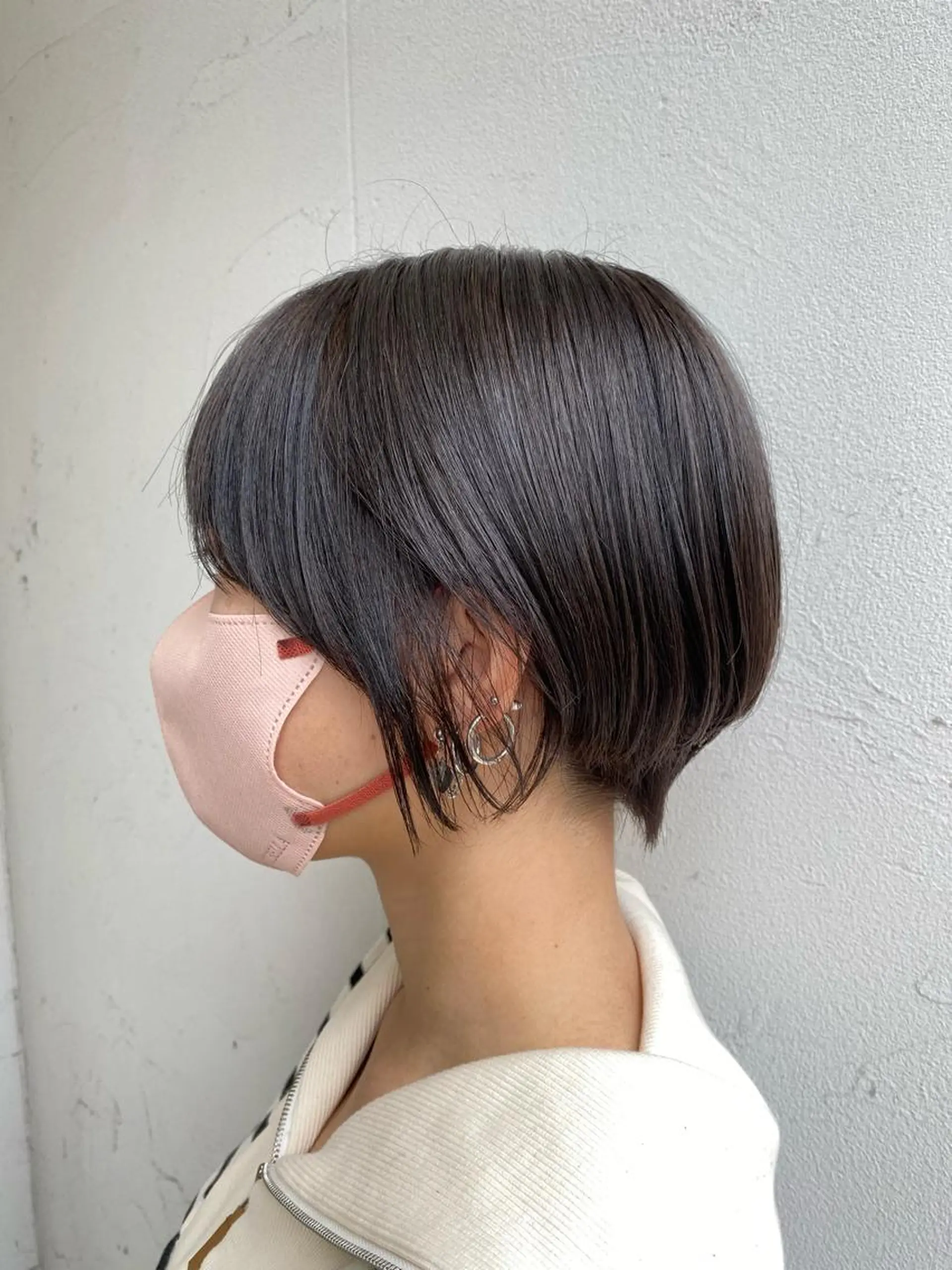 ショート 丸みショート 顔周りカット ショートヘア 永田 彩華のヘアスタイル