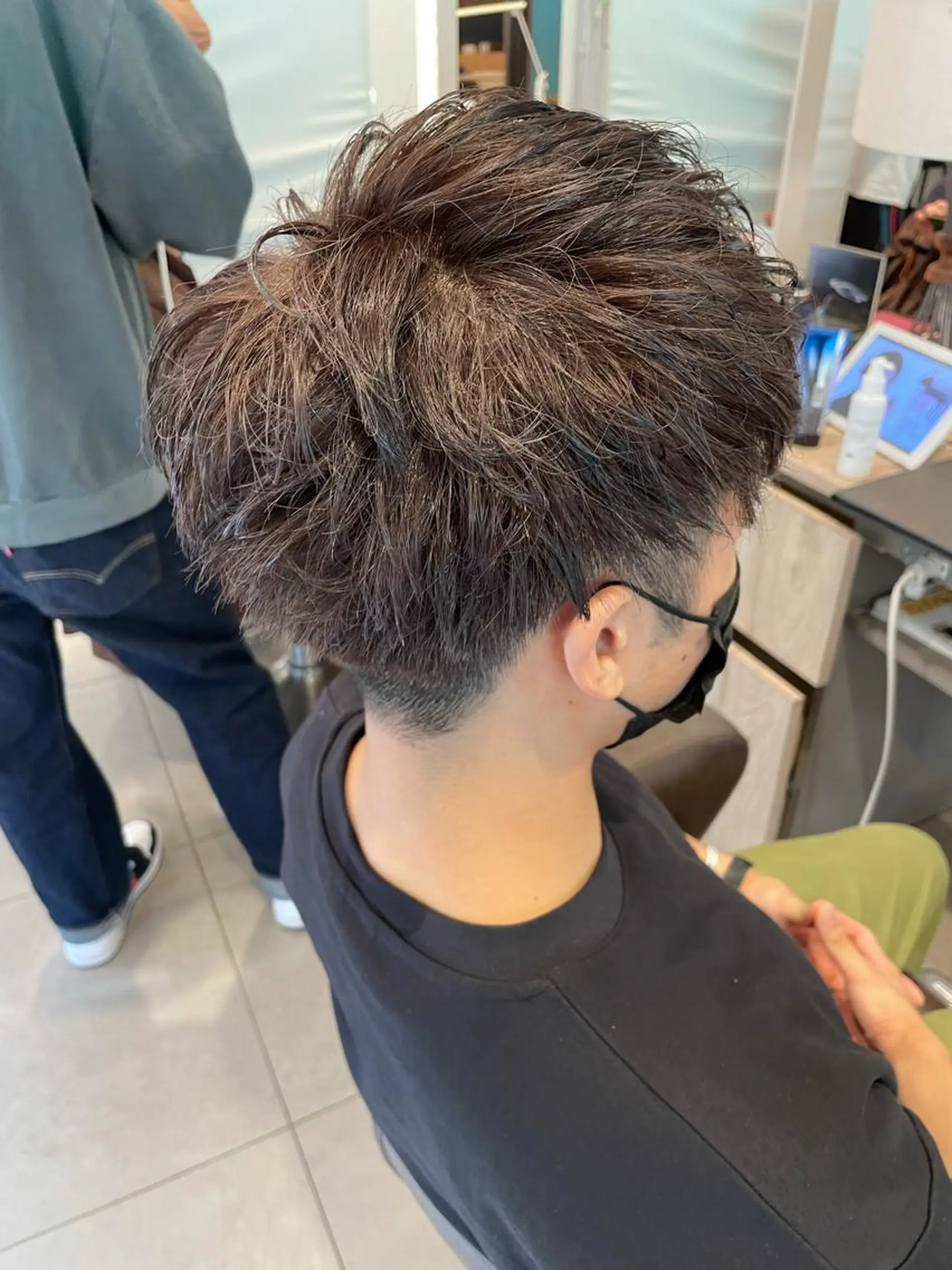カラー メンズ カット ヘアカラー EARTH 山﨑龍馬のヘアスタイル
