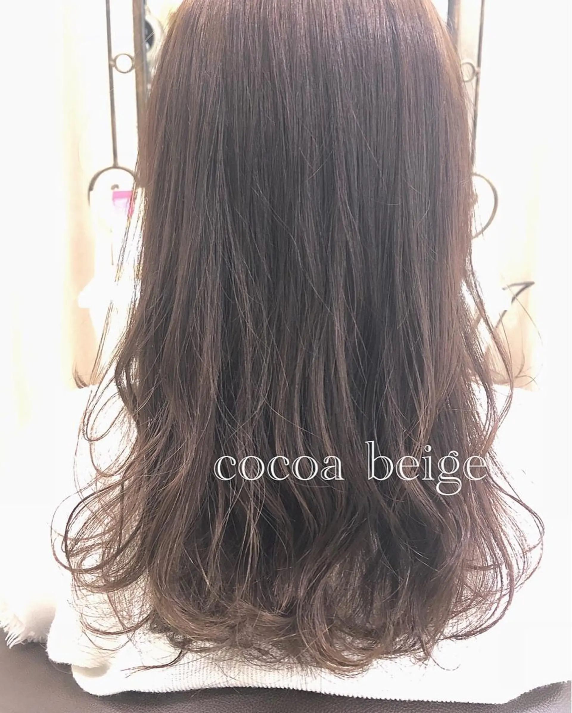 セミロング カラー ベージュカラー ココアベージュ RUMéL 🌙YUIのマツエク・マツパデザイン