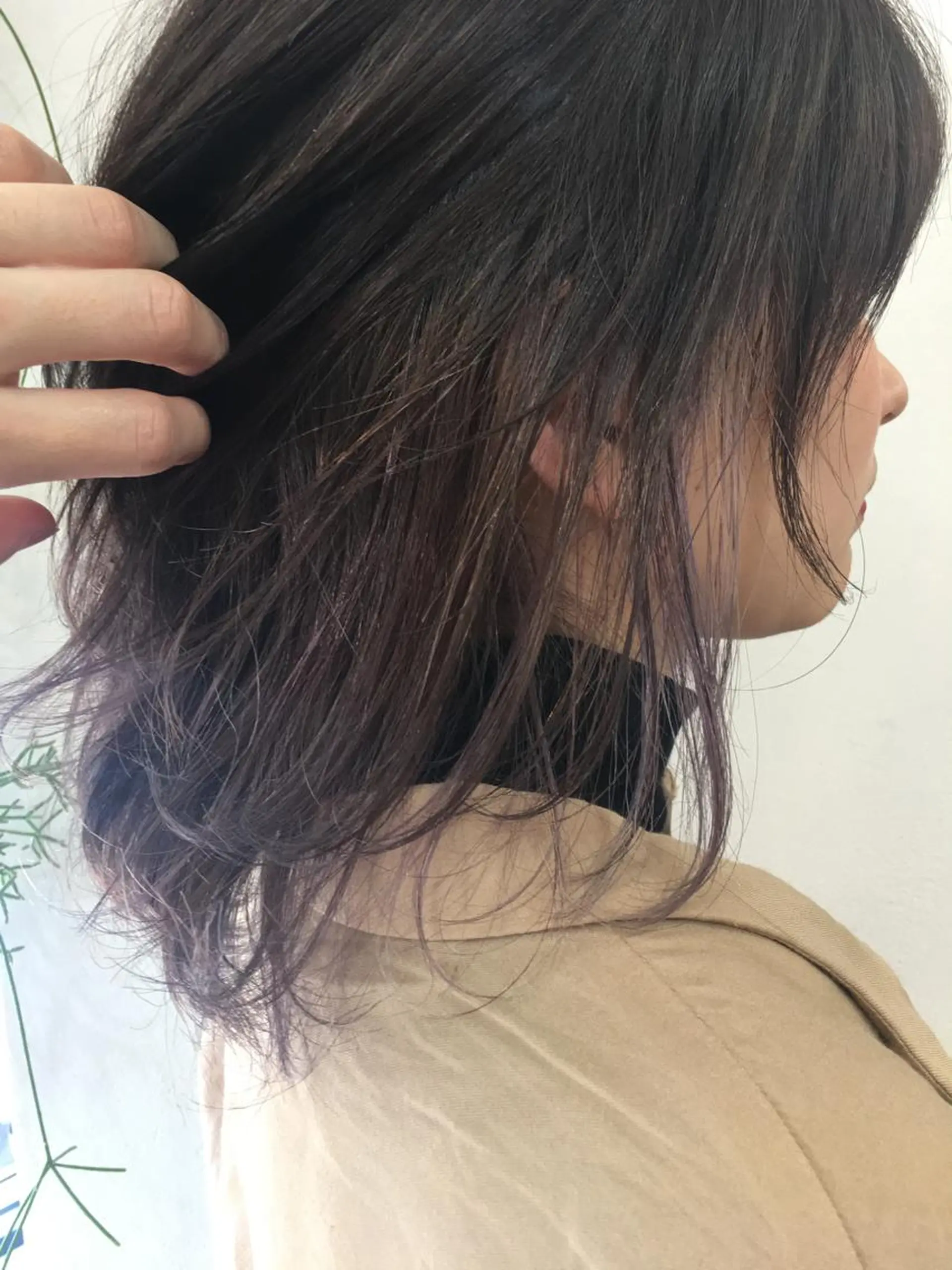ミディアム カラー パープルカラー 中園 祥吾のヘアスタイル