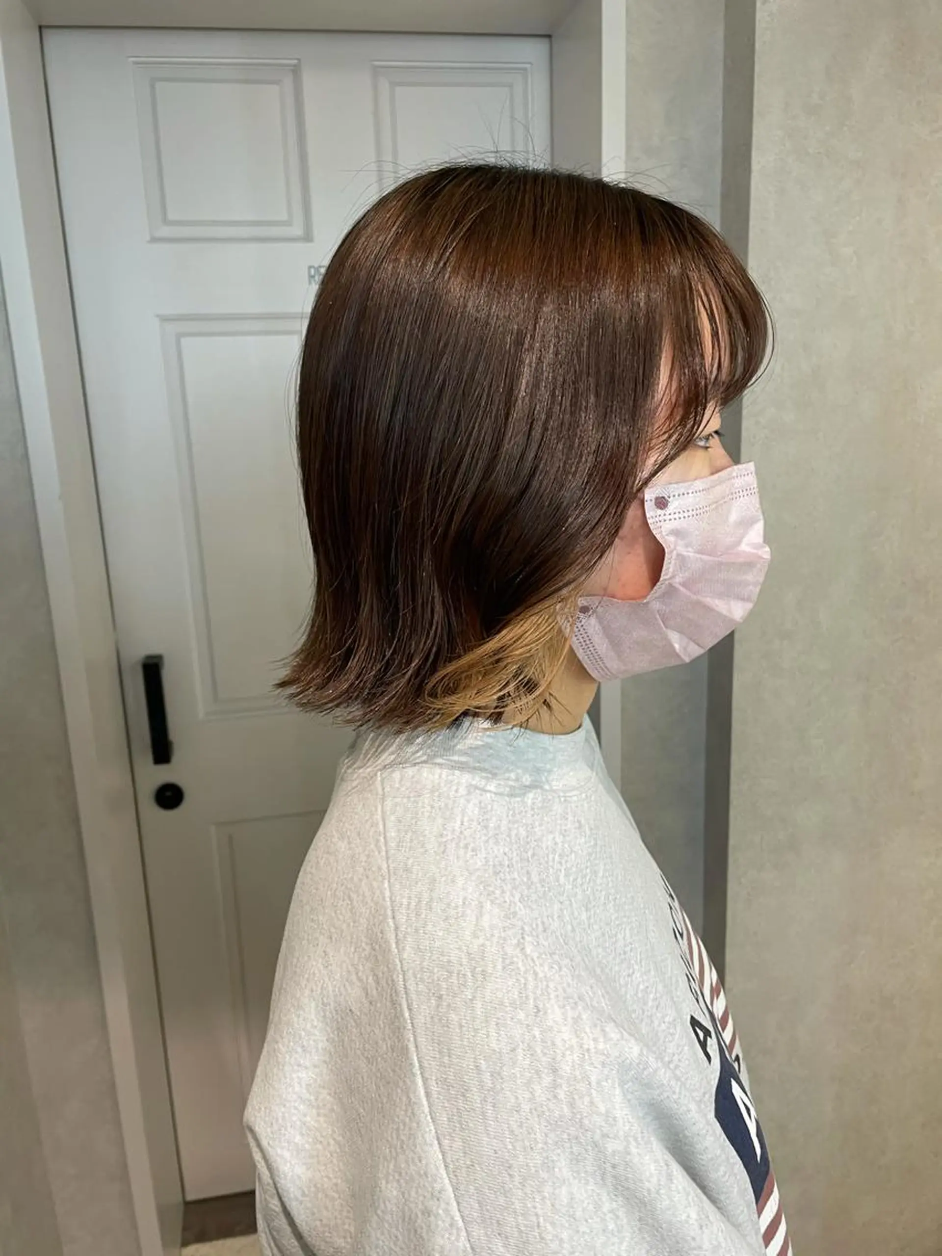 ショート カラー 外ハネヘア カット ナチュラル透明感🌱 小山美樹子のヘアスタイル