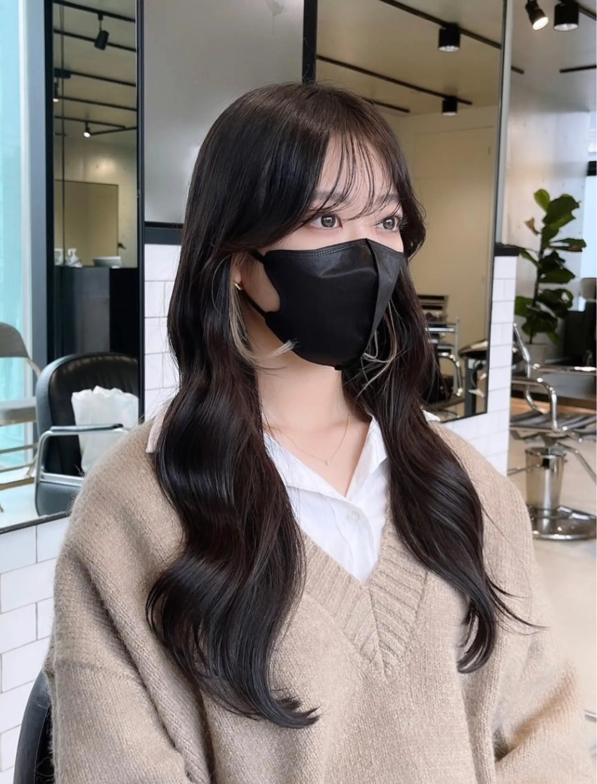 セミロング カット ヘアカラー トリートメント 🌫️大人韓国ヘア 🌫️naoyaのヘアスタイル