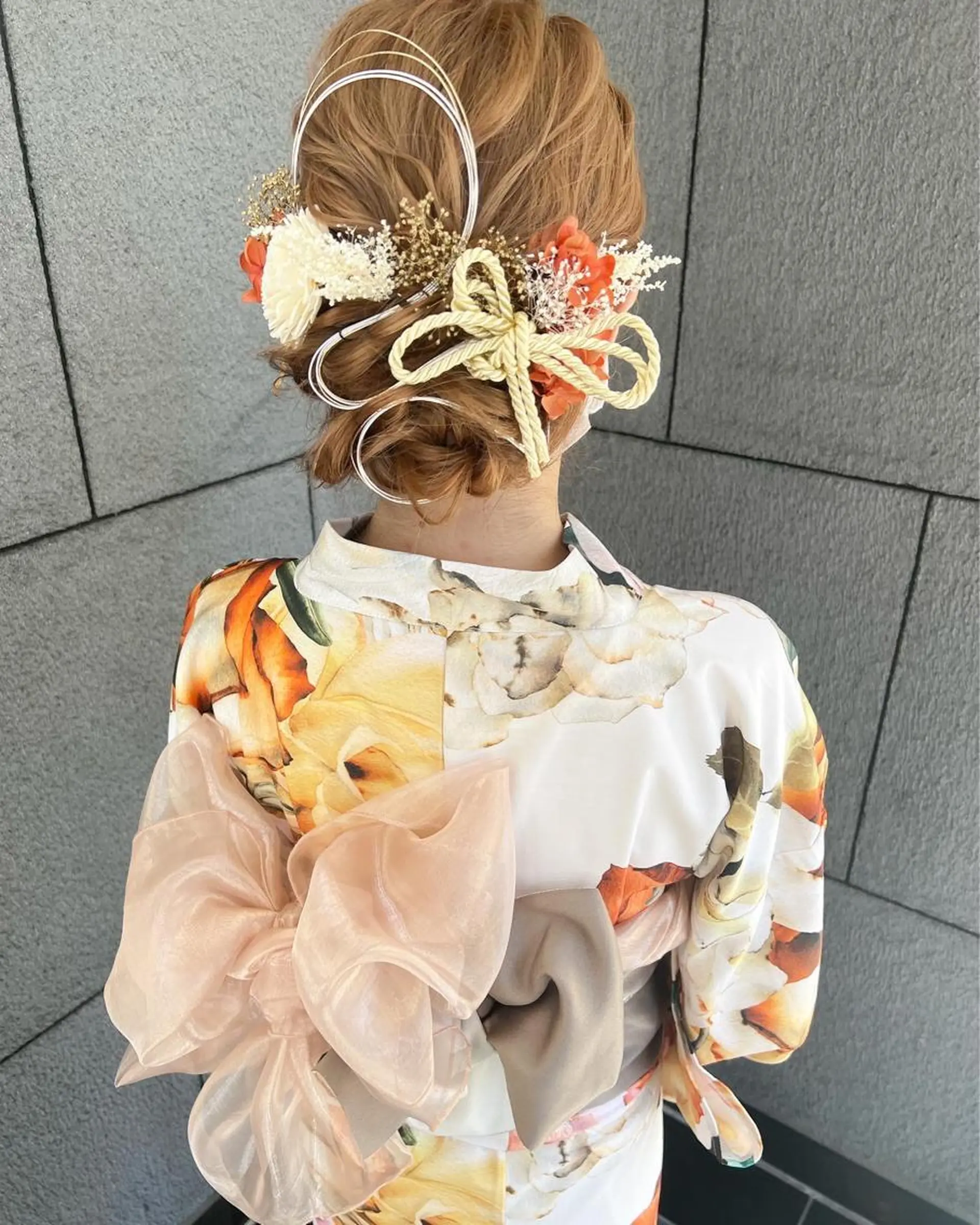 ロング ヘアアレンジ 浴衣 Okano Mahoのヘアスタイル