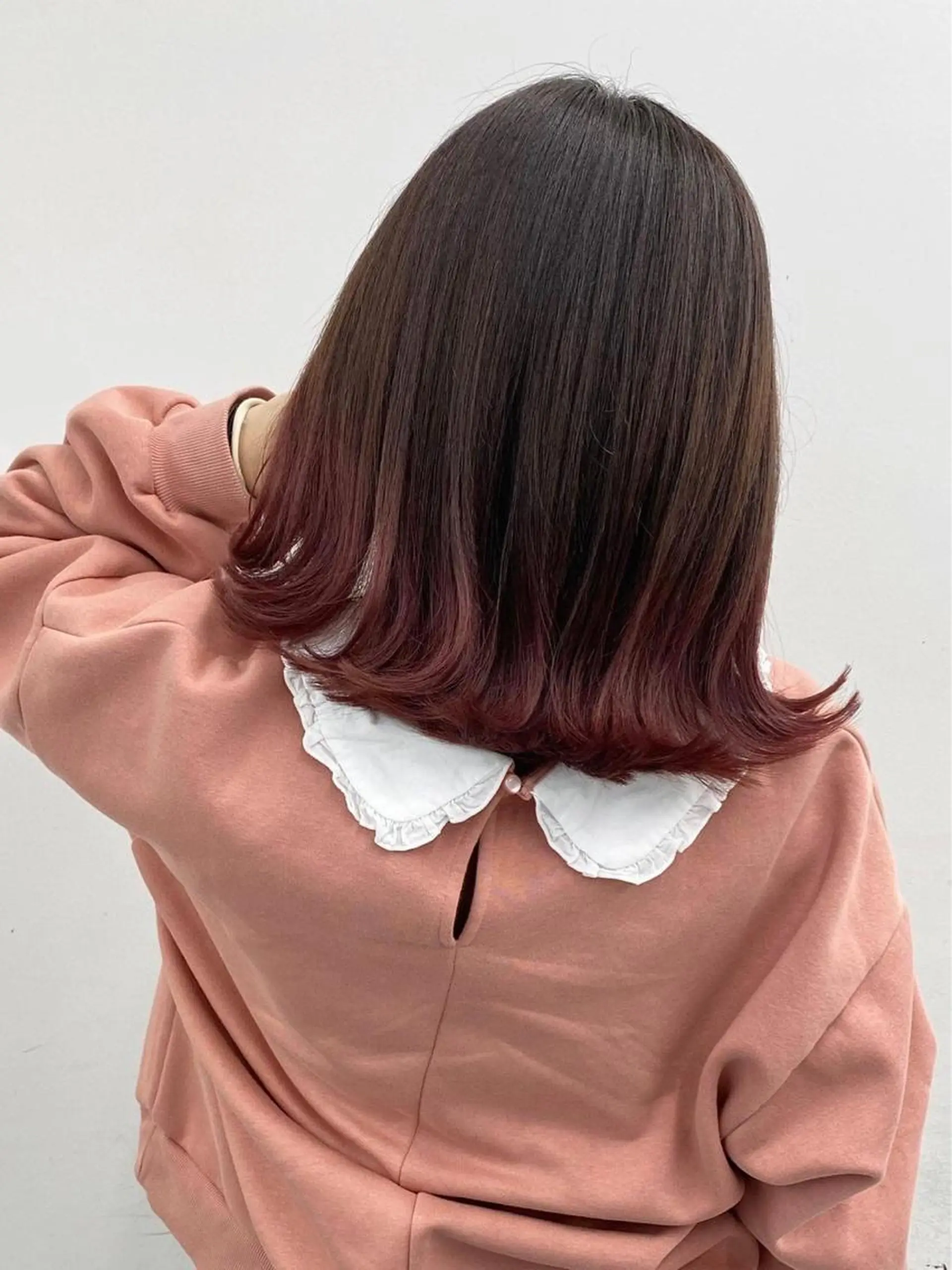 ミディアム カラー ピンクカラー ヘアカラー トリートメント 【公式】amble luxe池袋東口♻️のヘアスタイル