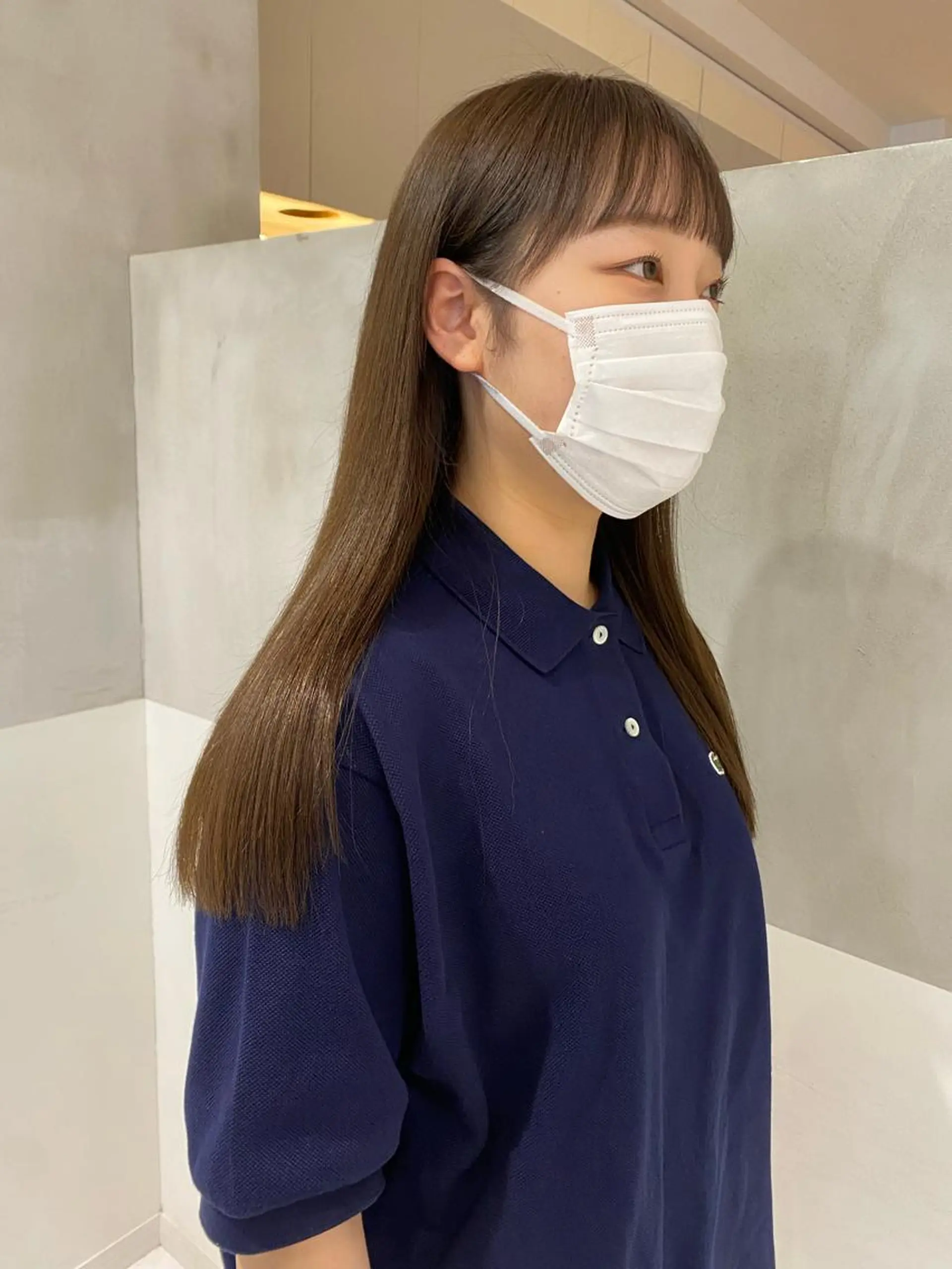 ロング ヘアカラー トリートメント ヘアセット 韓国レイヤーカット 🇰🇷mireiのヘアスタイル