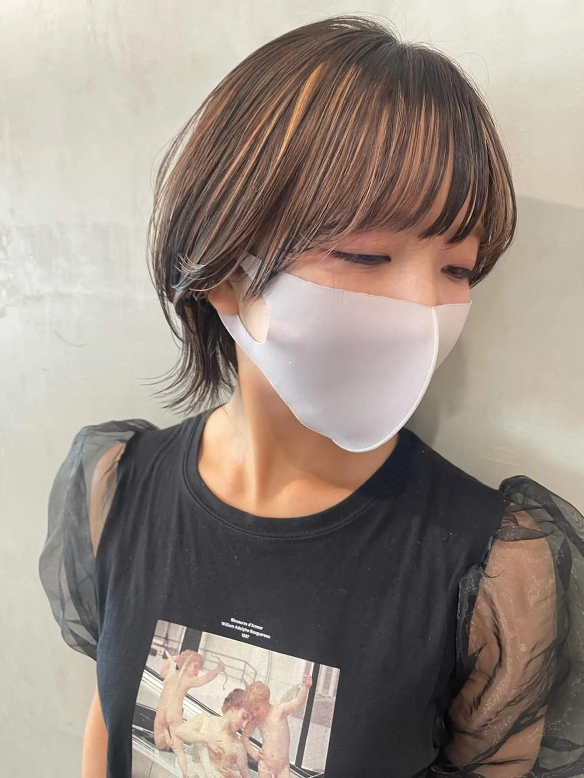 ショート カラー ヘアカラー トリートメント 優 作のヘアスタイル