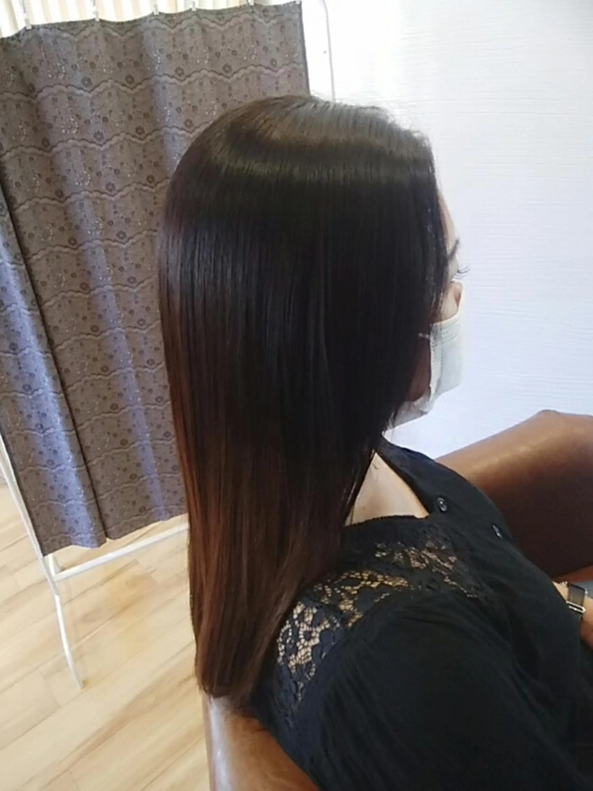 セミロング トリートメント ブリーチなしWカラー /酸性ストレート河本のヘアスタイル