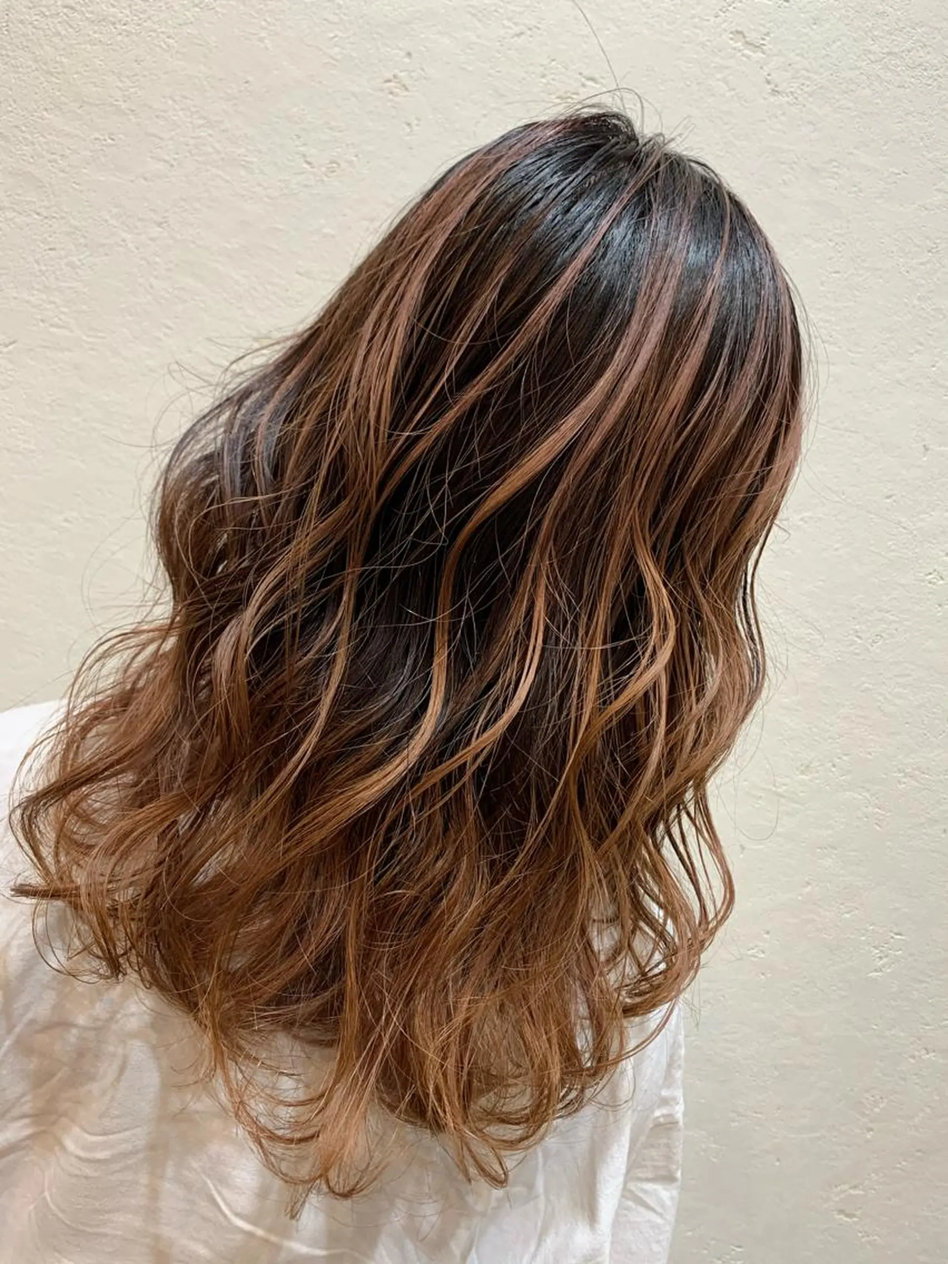 セミロング カラー 天野 開のヘアスタイル