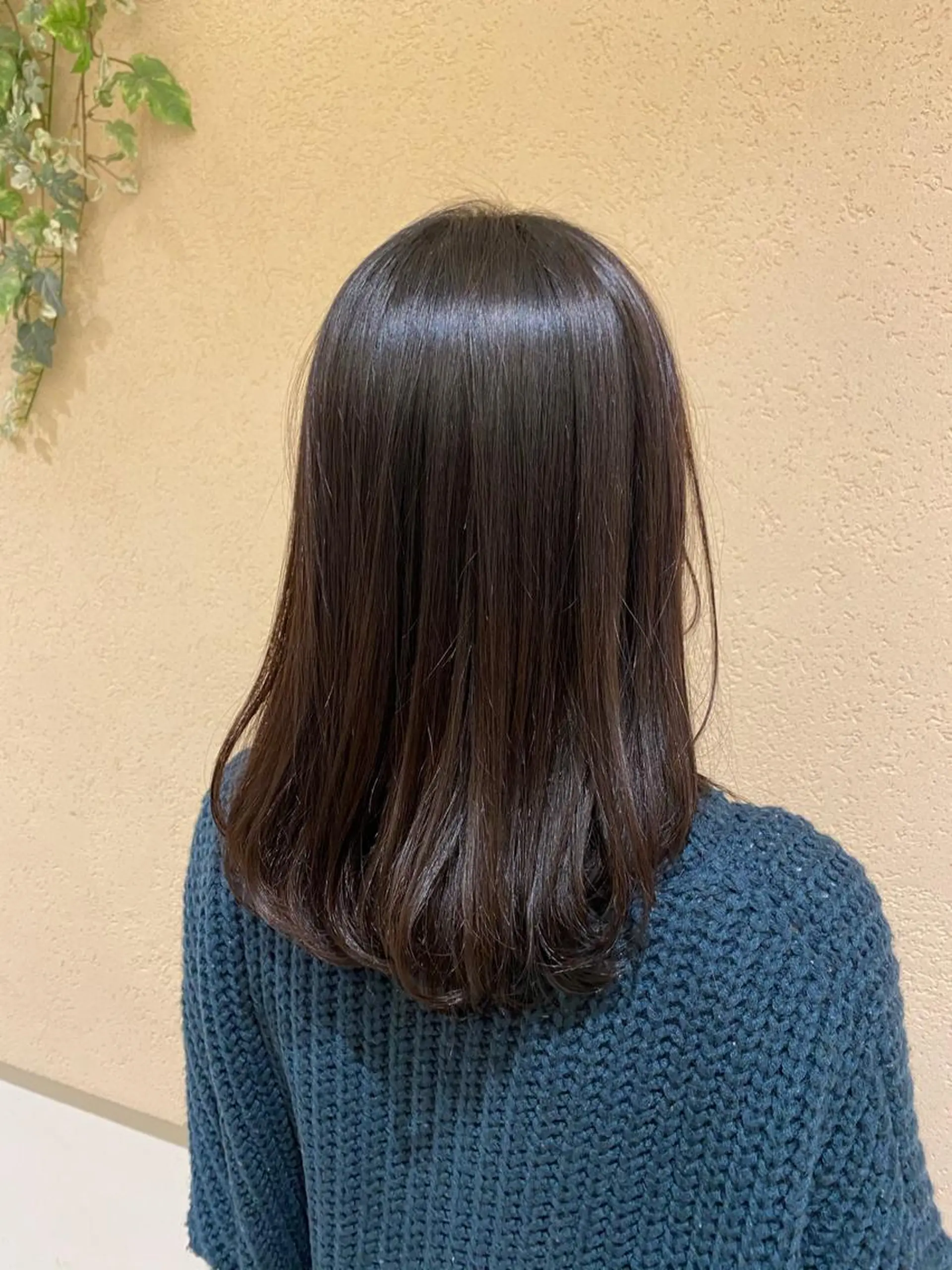 ミディアム カラー ブラウンカラー シアーブラウン 新宿スペインカール ヨモギダのヘアスタイル