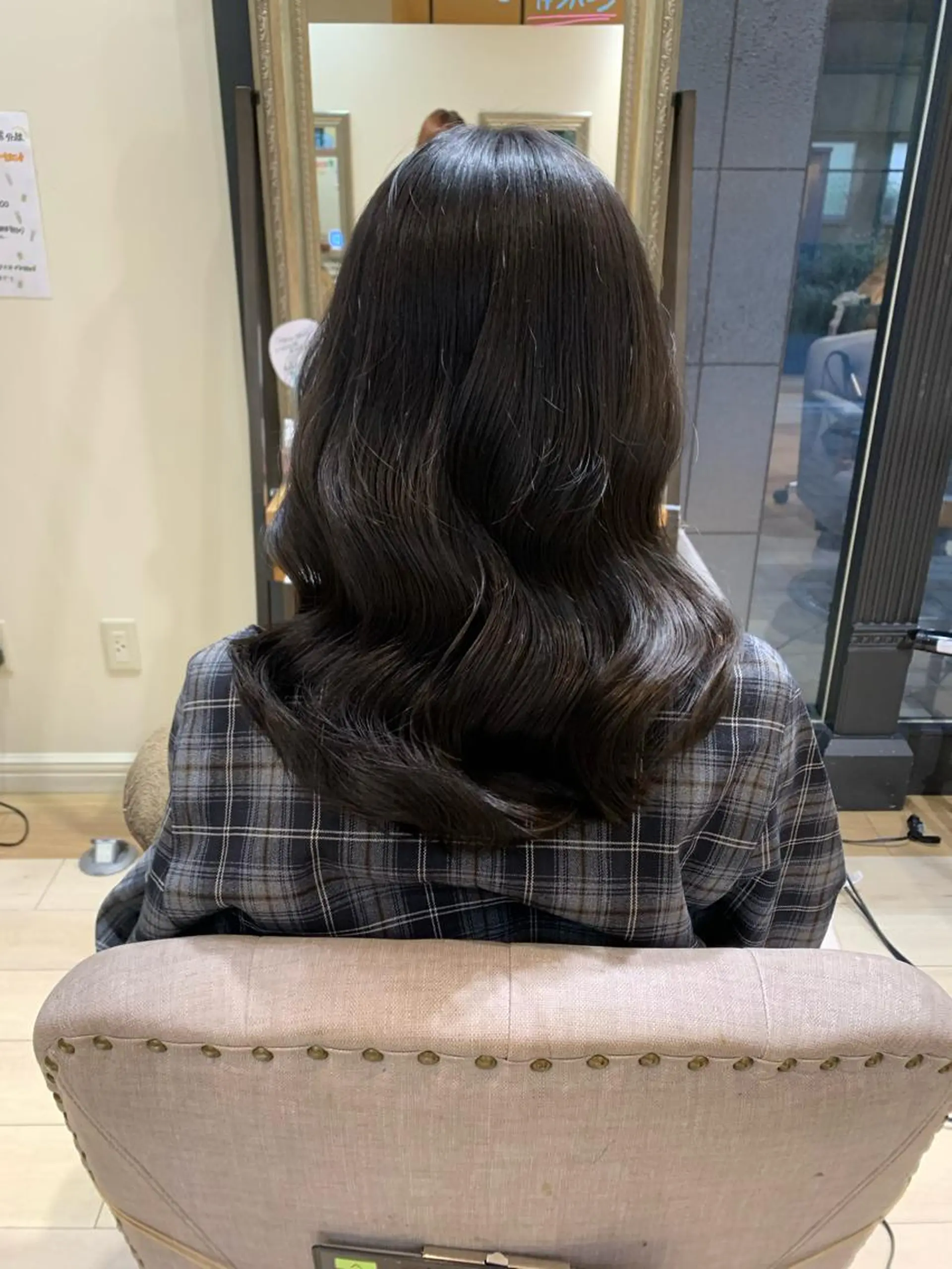 セミロング カラー トリートメント ヘアカラー トリートメント 上田 紗也のヘアスタイル