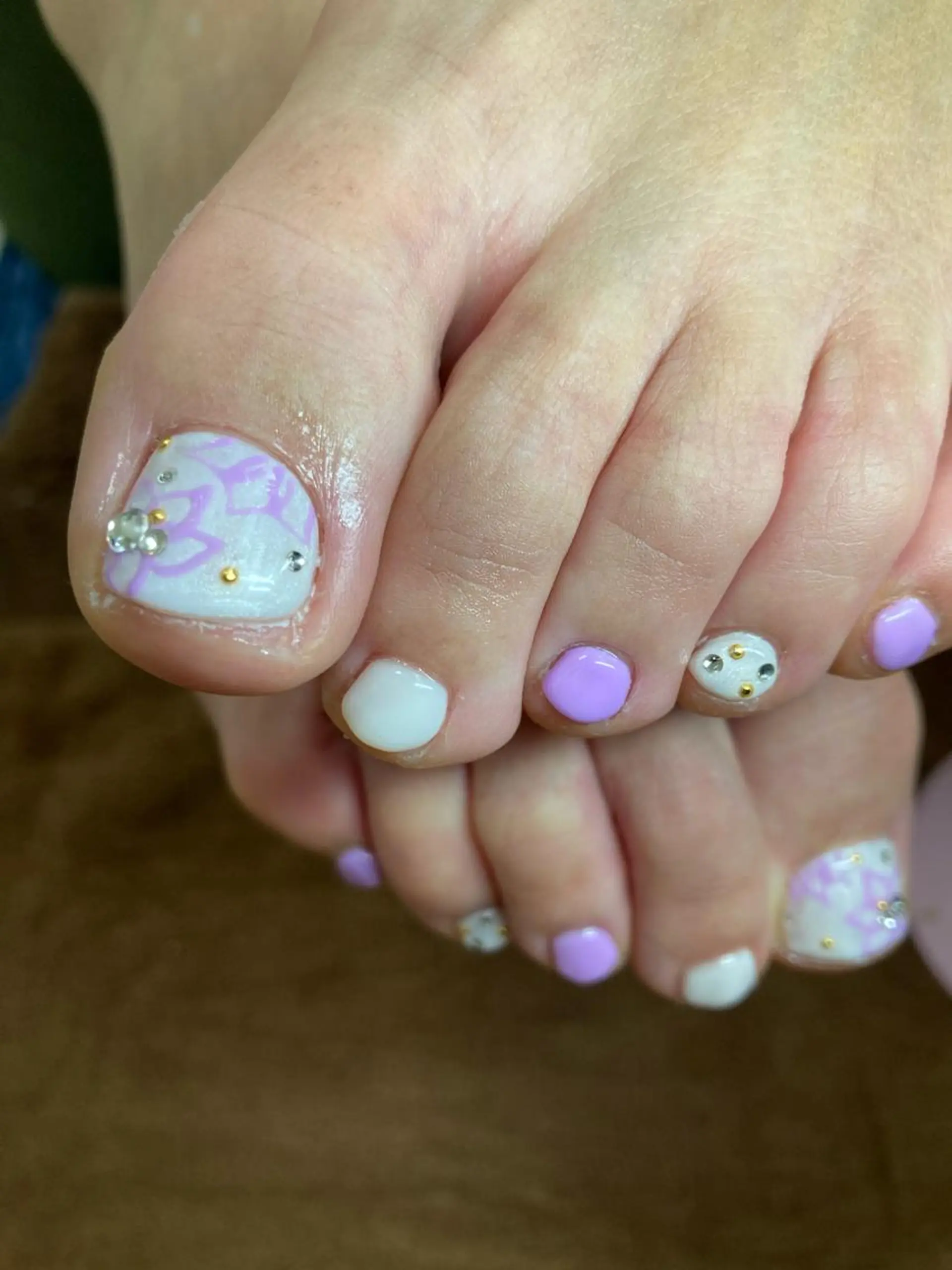 ネイル パープル 春ネイル chii nailのネイルデザイン